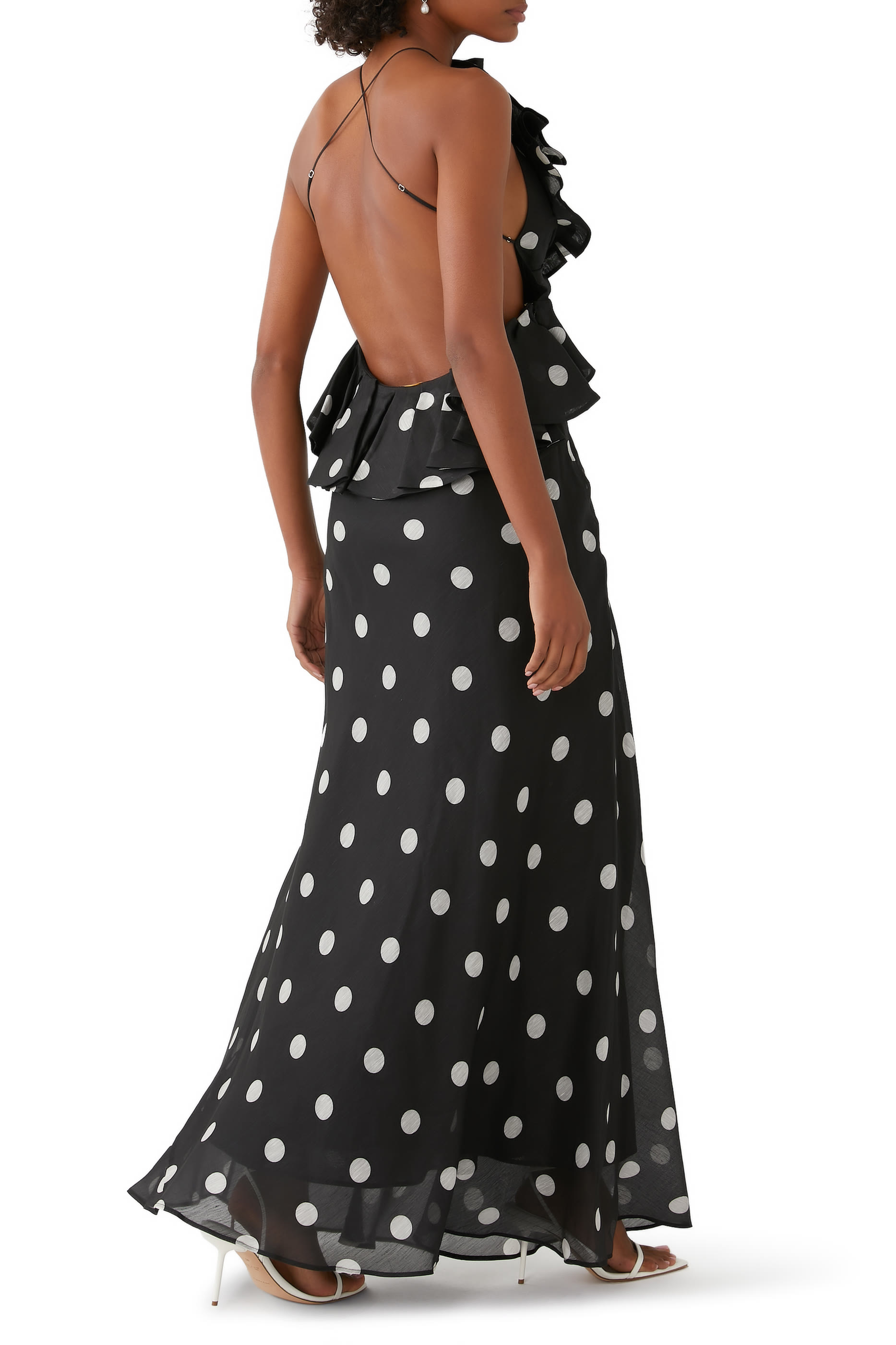 Crush Ruffle Halter Maxi Dress