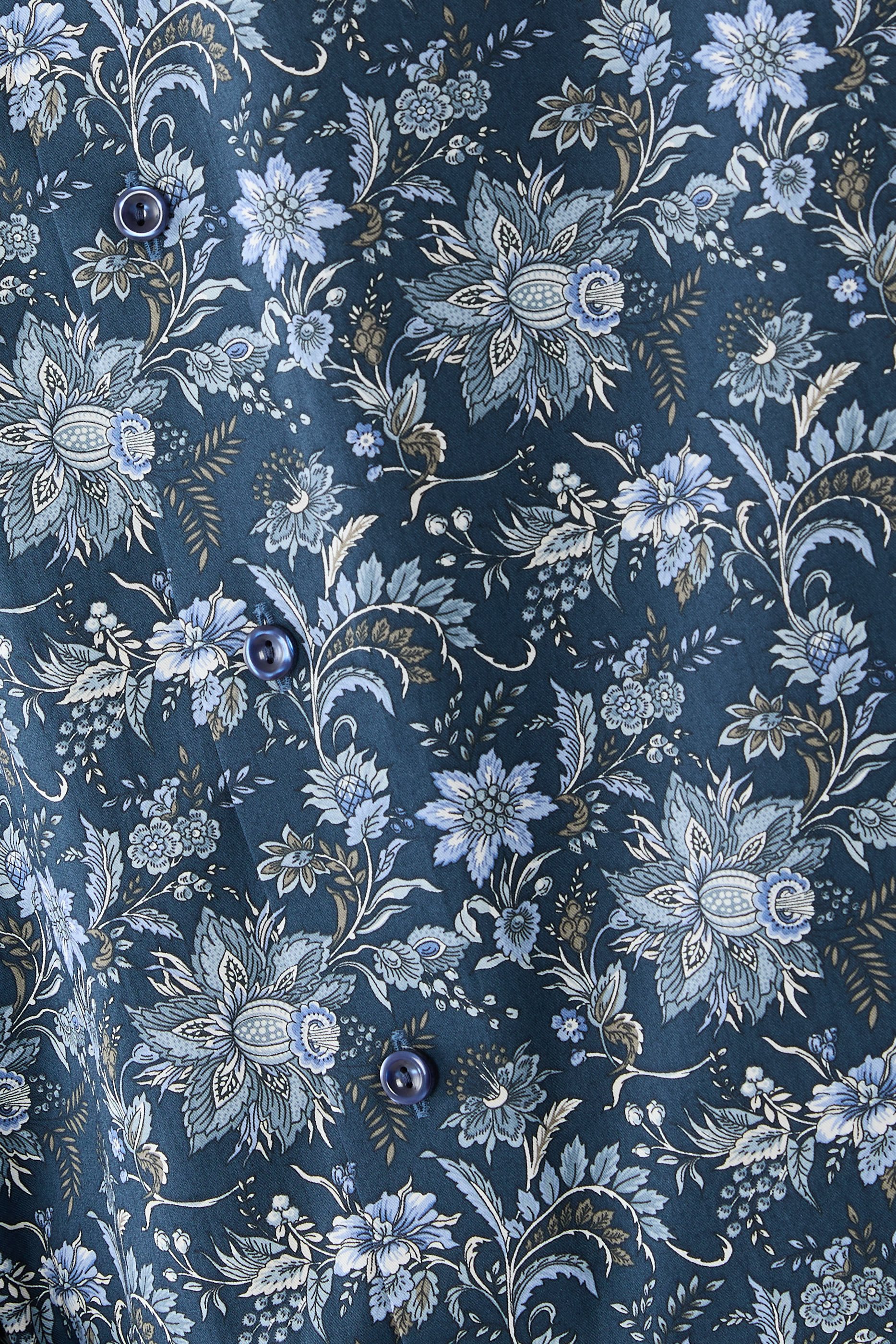 Floral Print Signature Twill Shirt