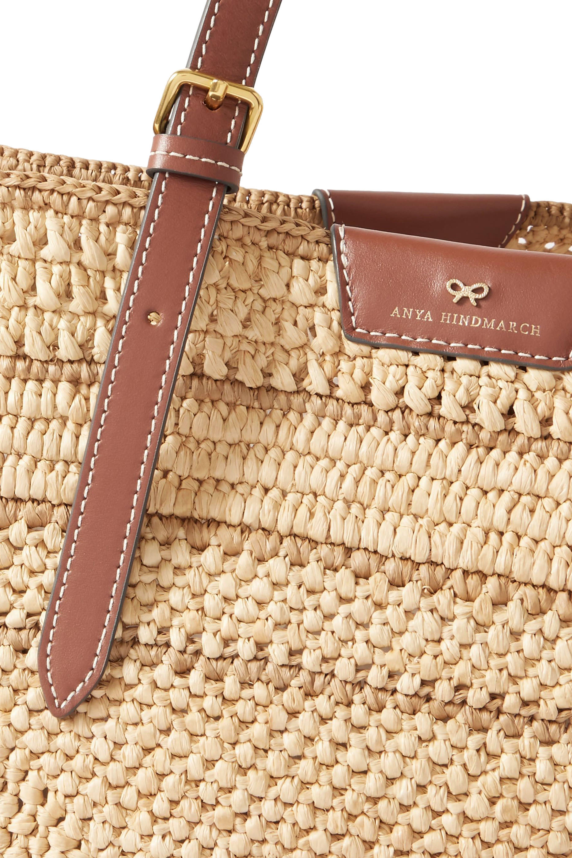 Raffia Bow Tote Bag