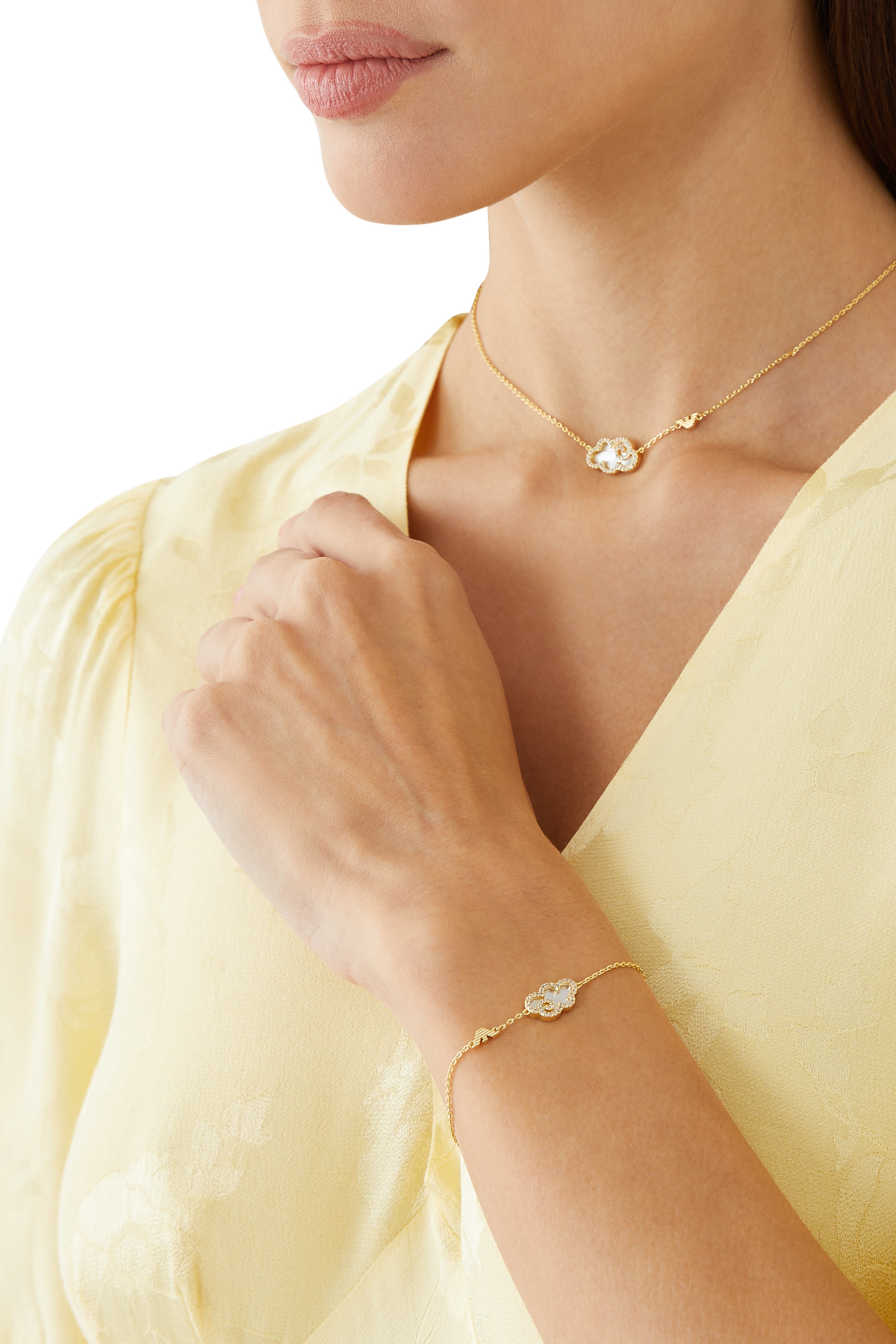 Sentimental Mother of Pearl Charm Bracelet