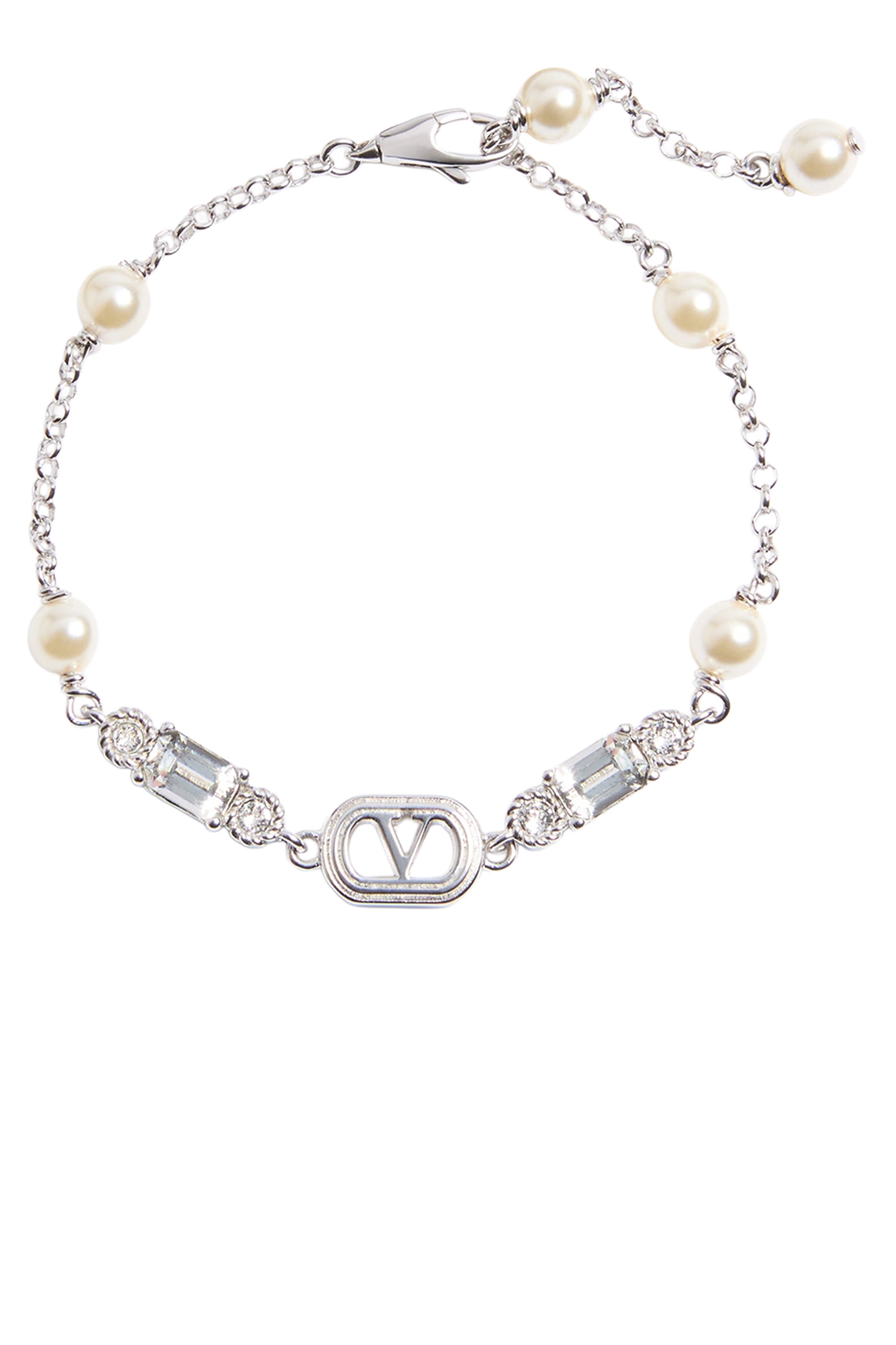 Ovalette Pearl Embellished Bracelet