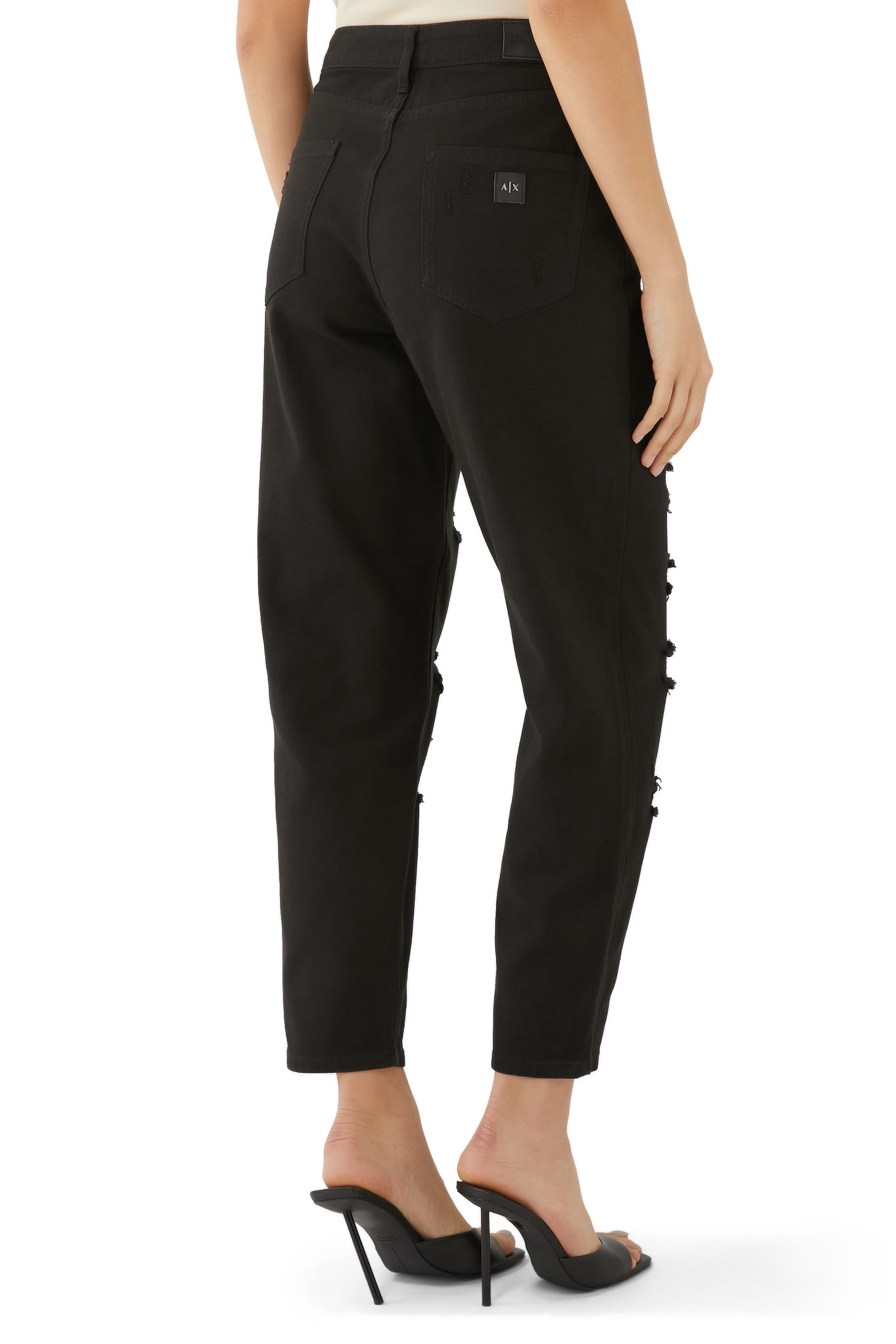 Distressed Relaxed Jeans