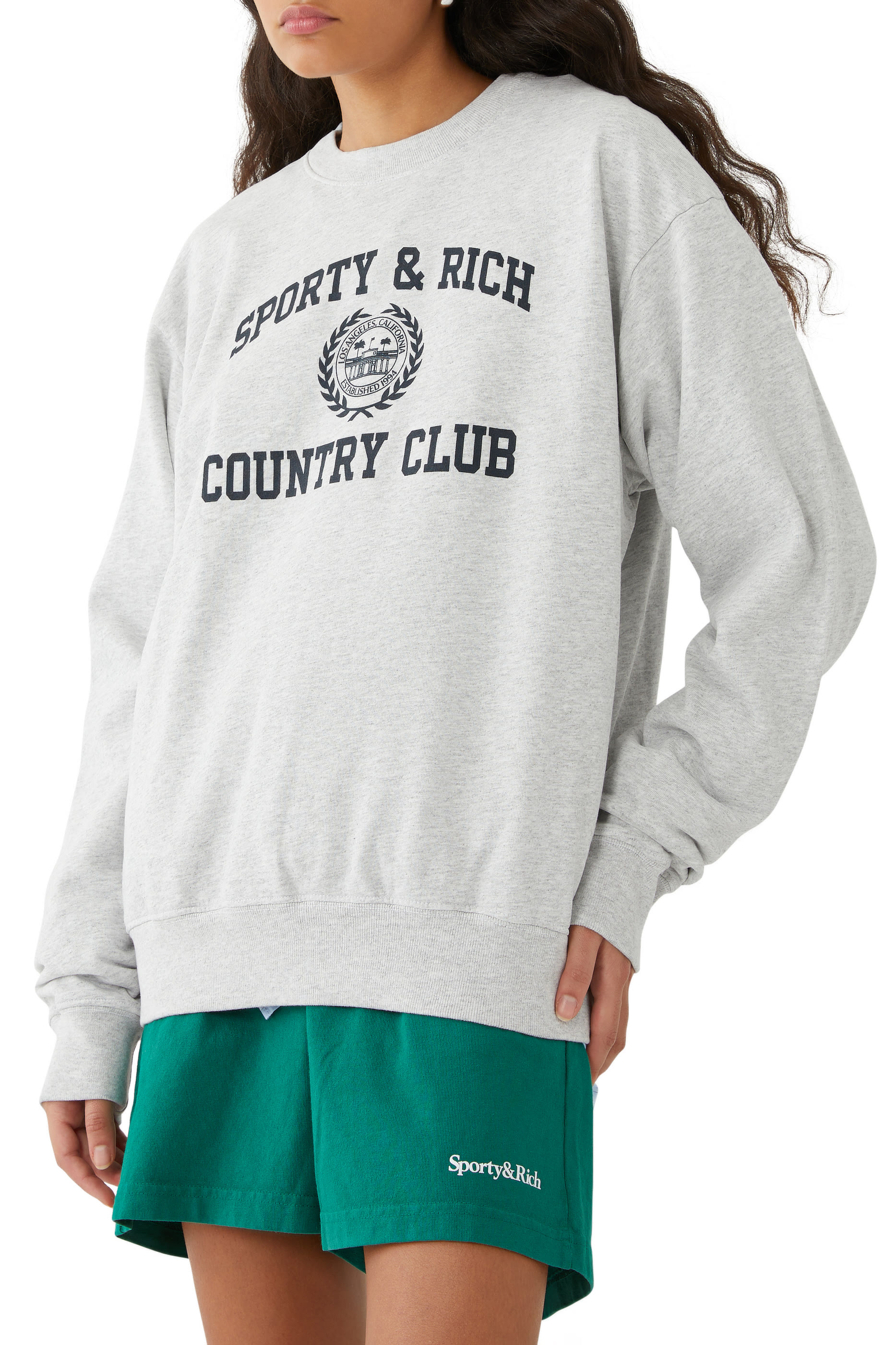 Varsity Crest Crew Neck Sweatshirt
