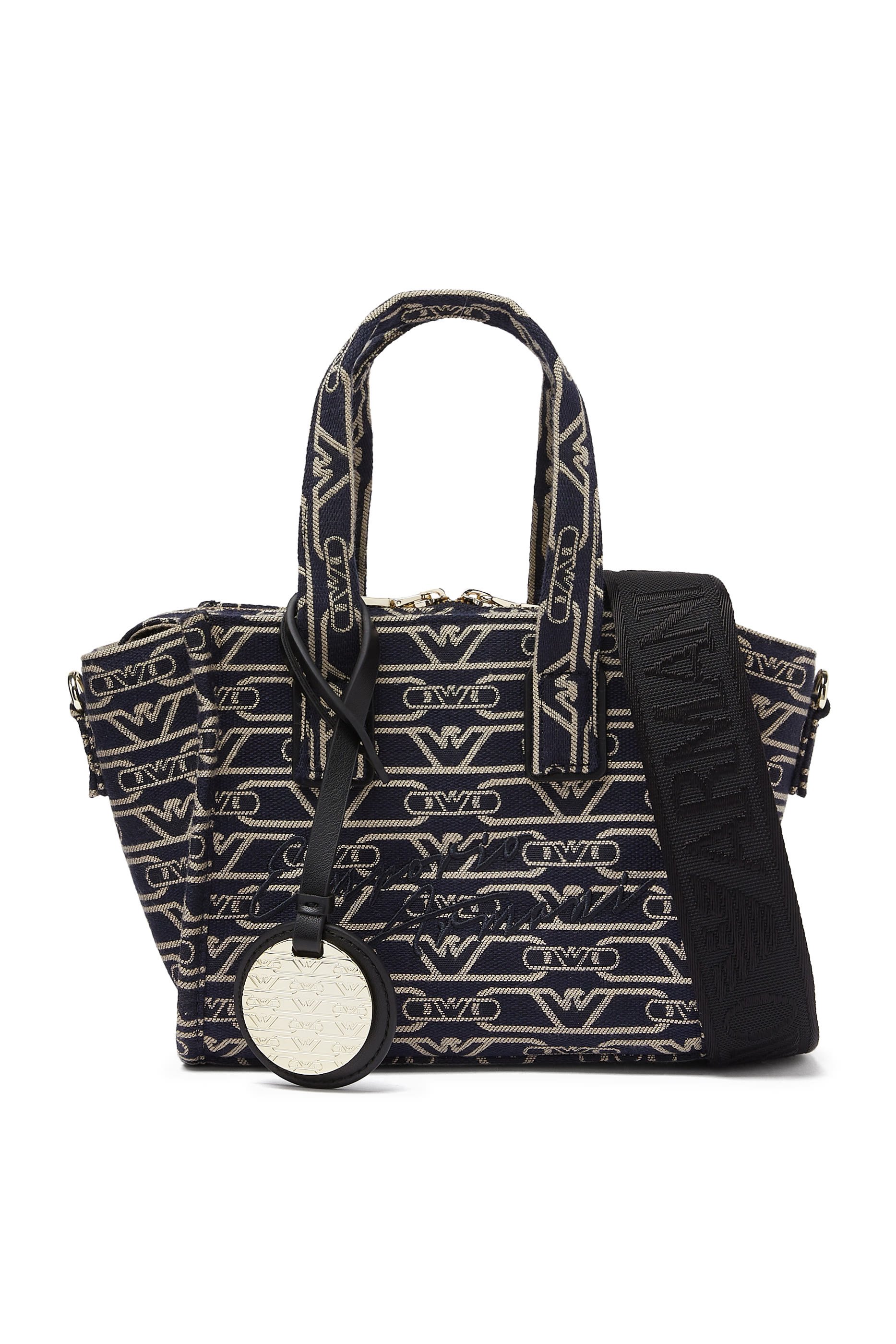 All-Over Monogram Print Small Shopper Bag
