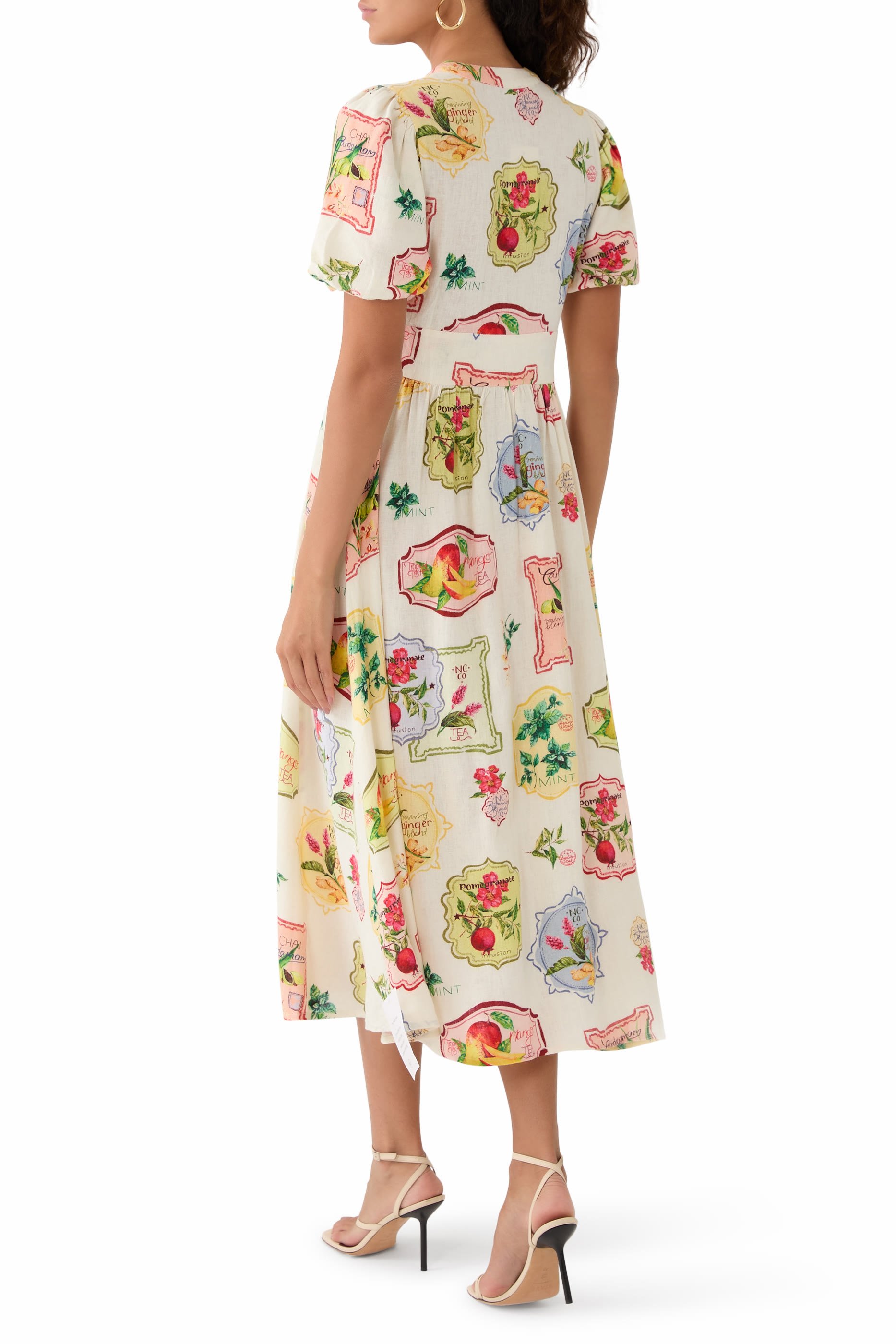 Printed Starlight Midi Dress