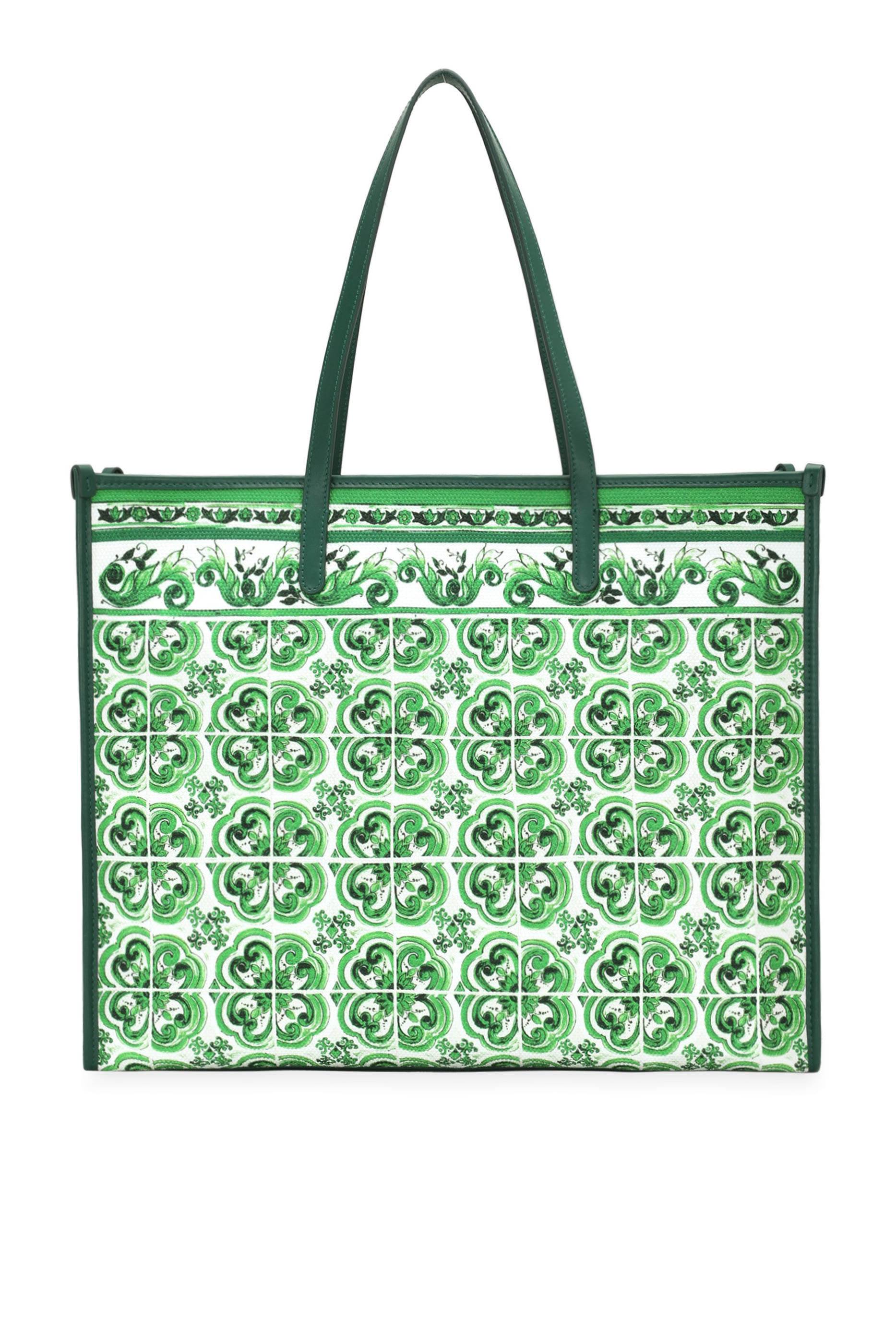 Majolica Print Large Canvas Shopper