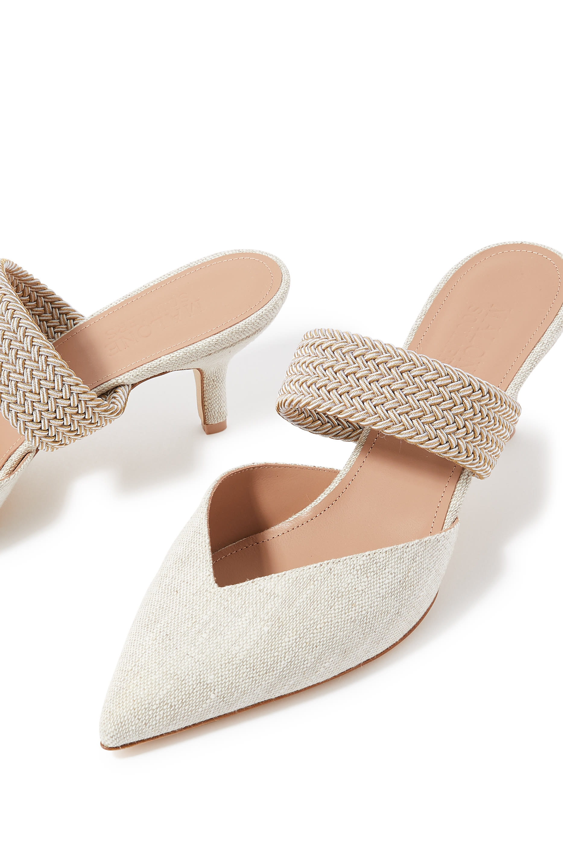 Maisie Linen Kitten 45 Heels