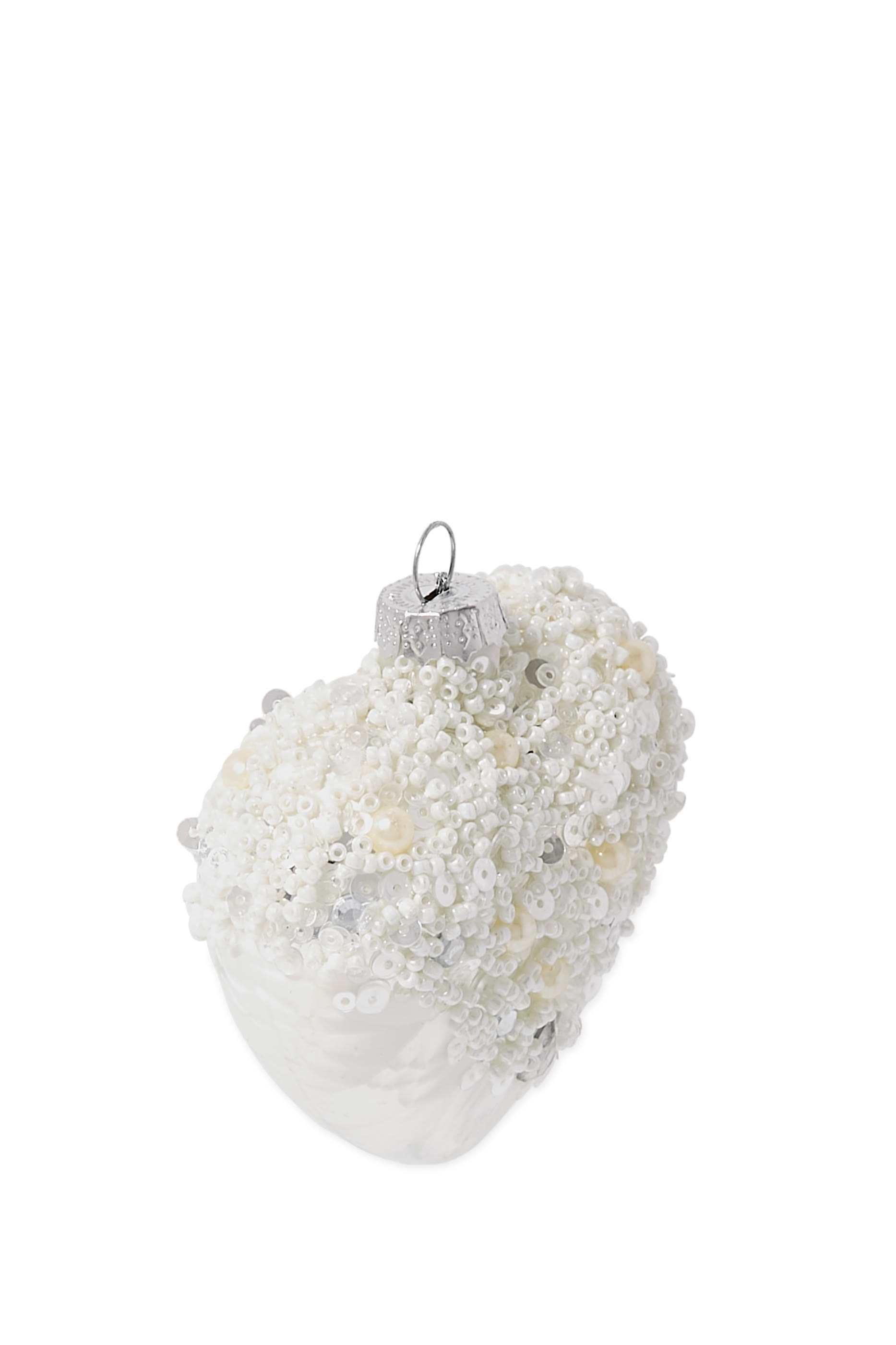 Ornament Glass Heart Frosted