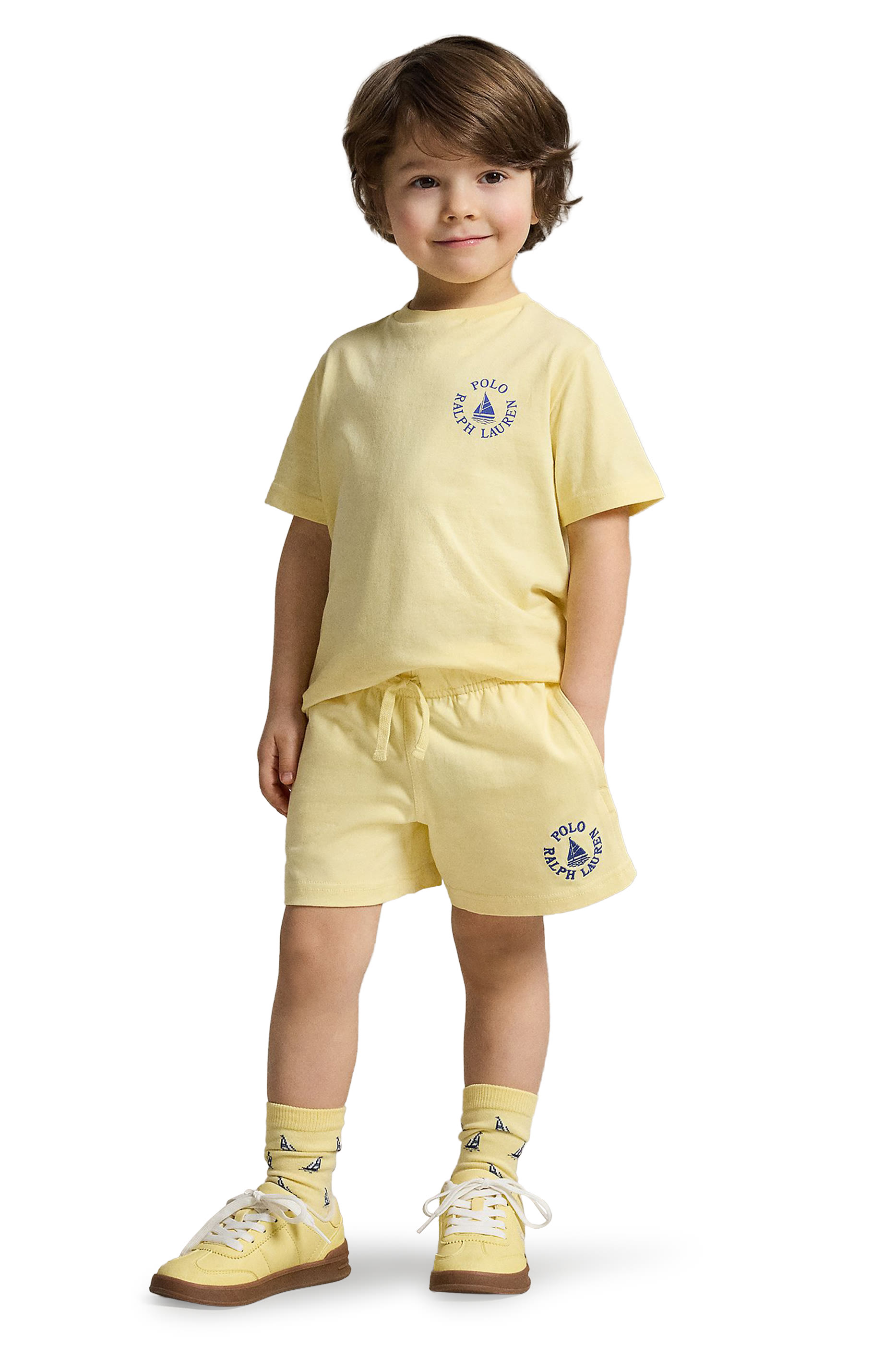 Kids Sailboat Logo Double-Knit Shorts 