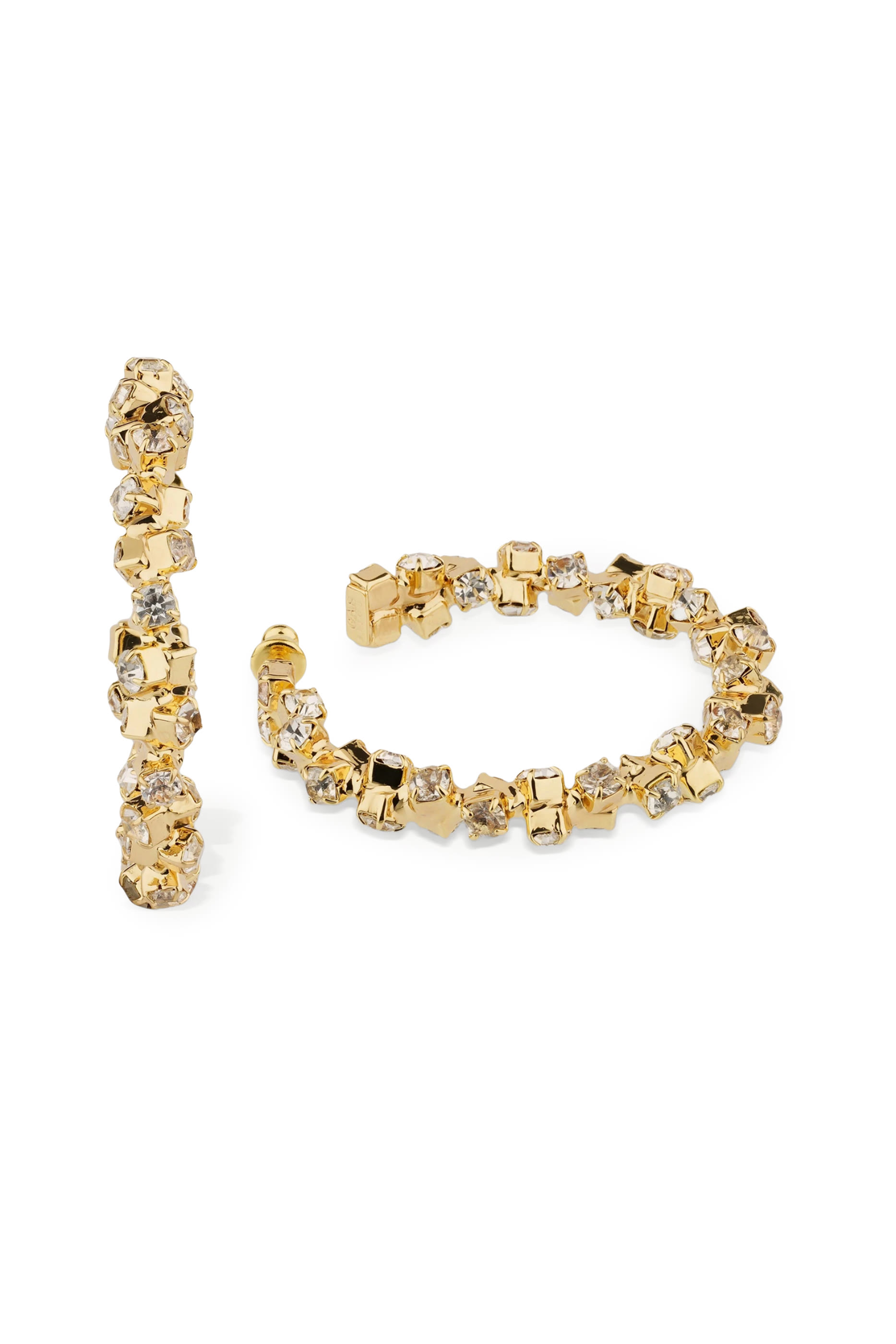 Trevise Strass Hoop Earrings