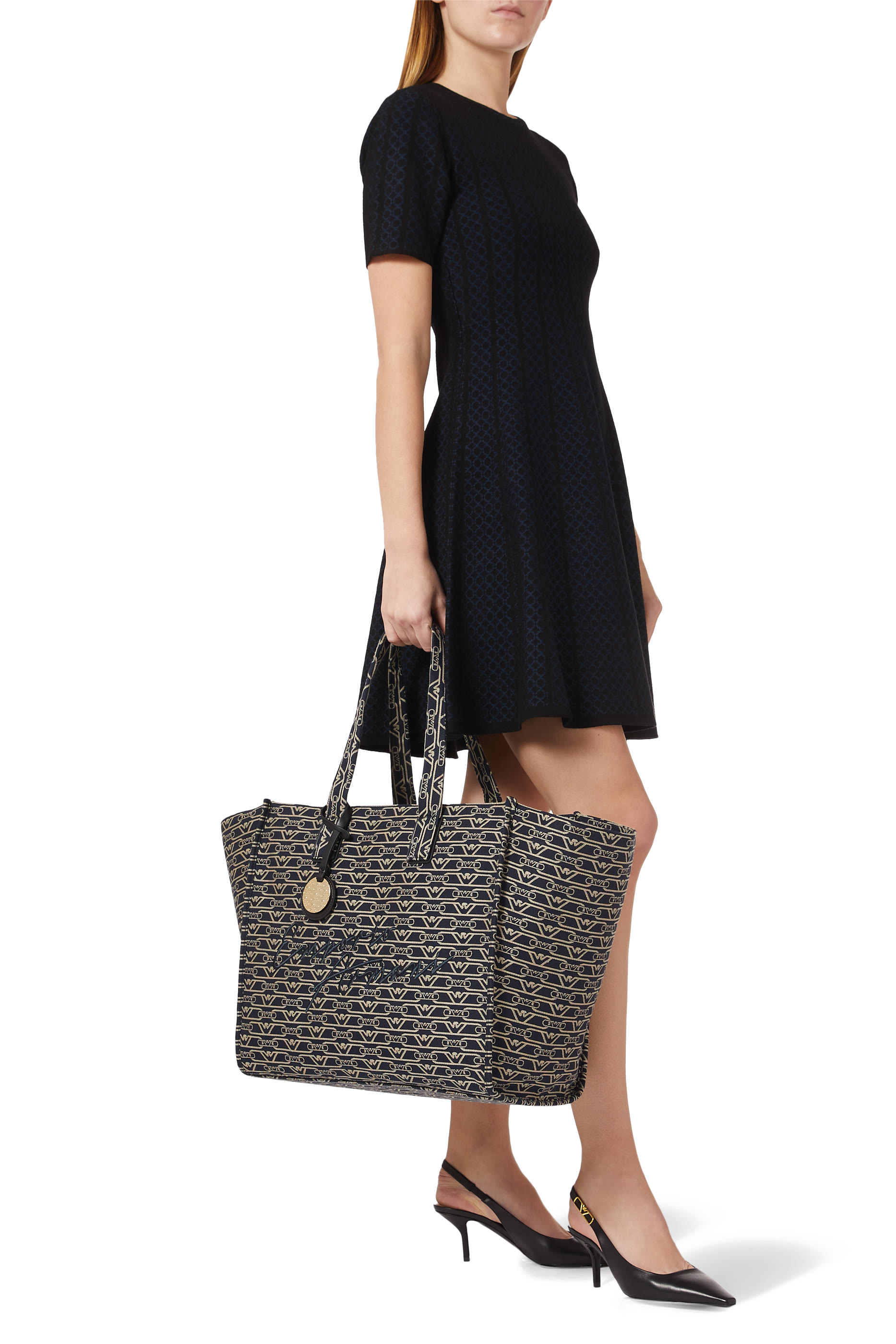 All-Over Monogram Oversized Shopper Bag
