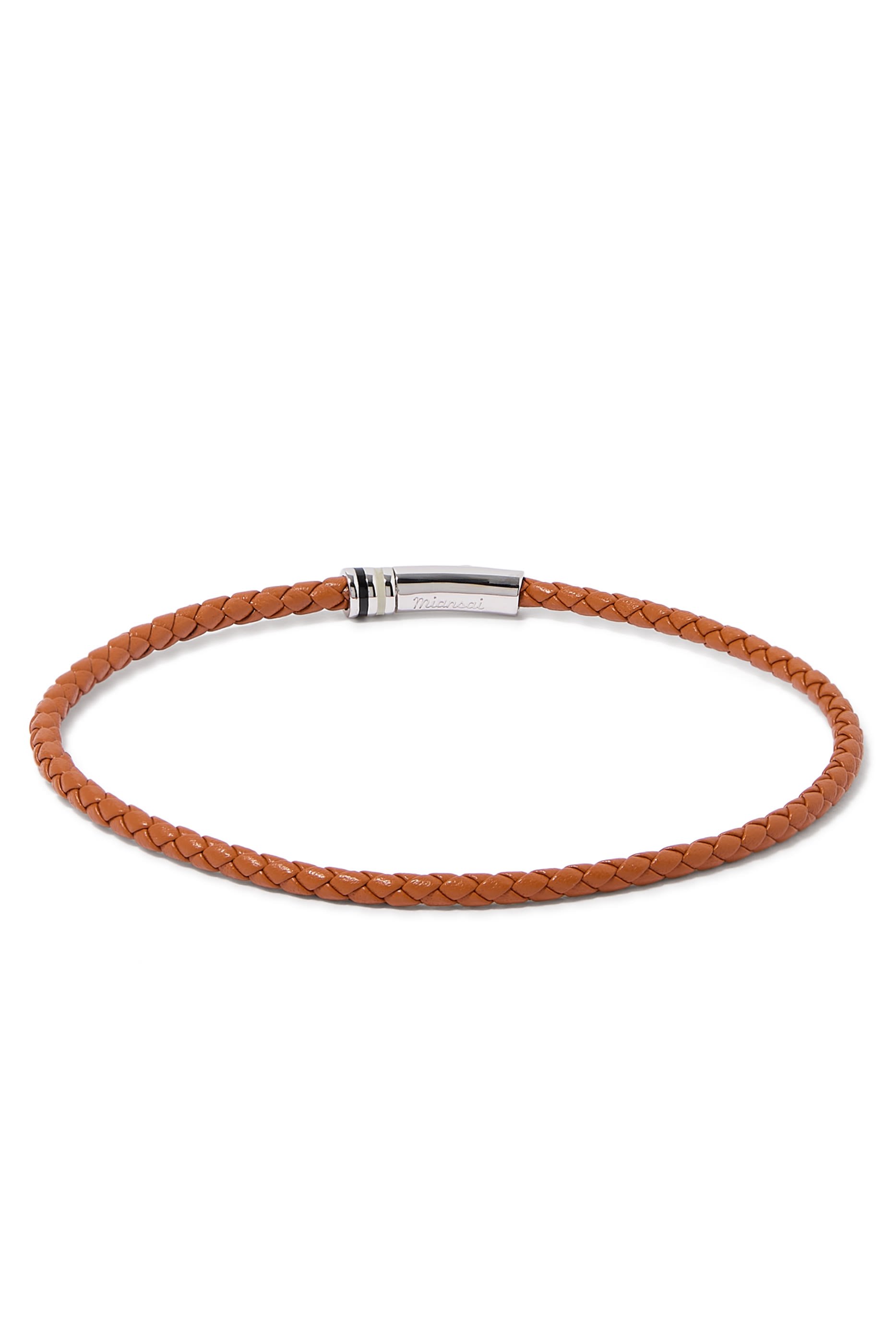  Juno Leather Bracelet, Sterling Silver