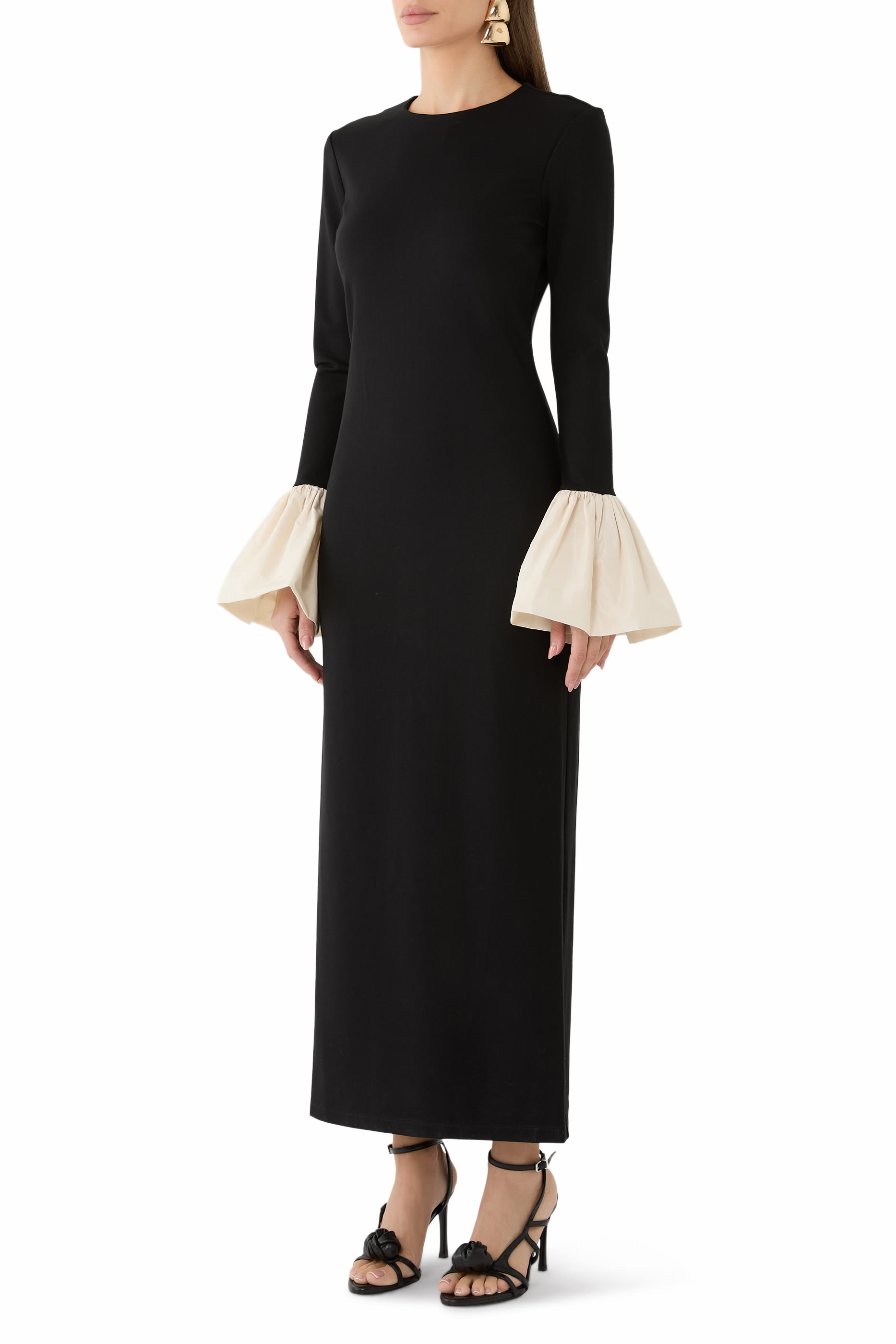 Hawthorne Taffeta-Trimmed Maxi Dress