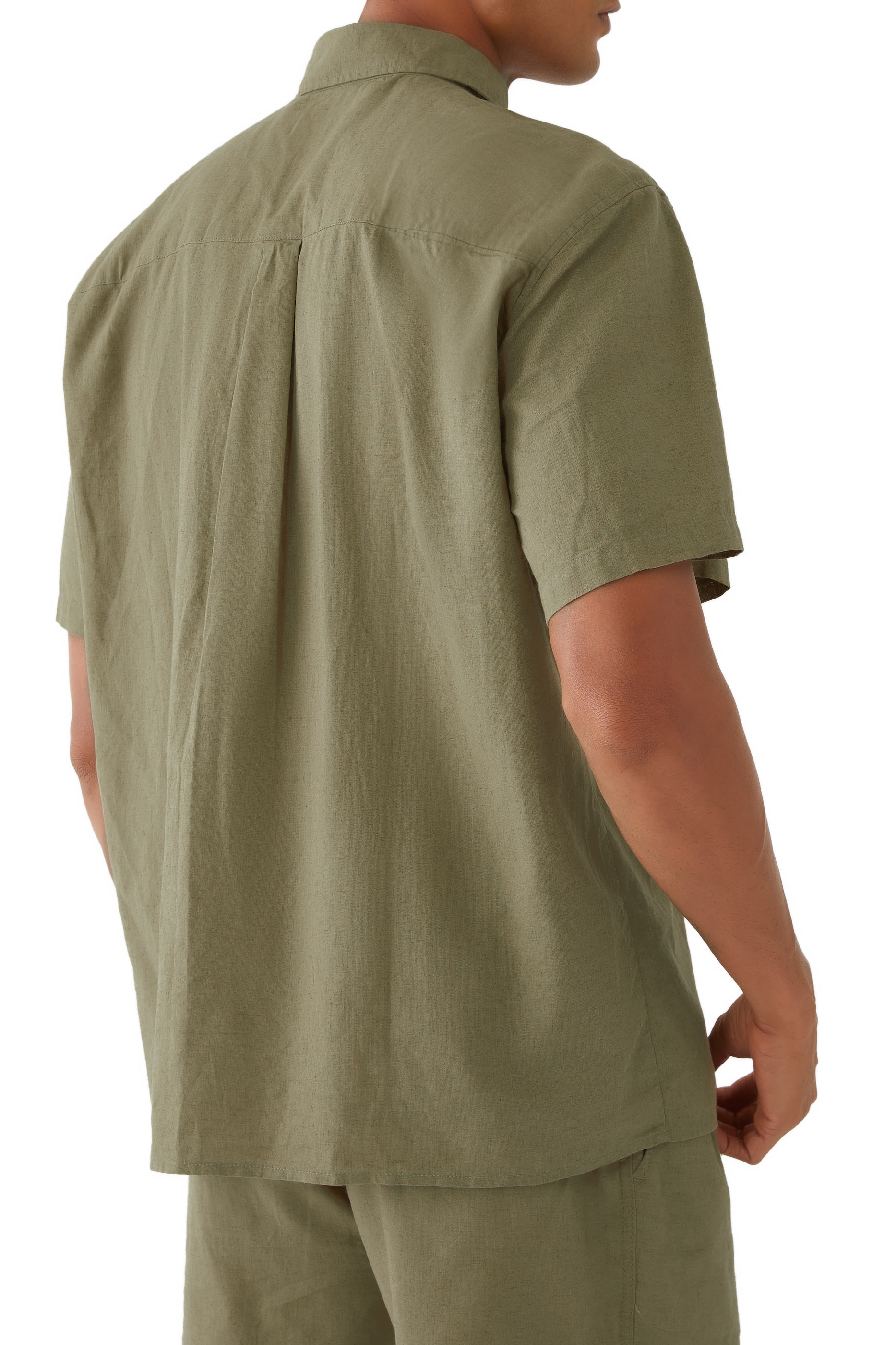 Serene Linen Short Sleeves Shirt