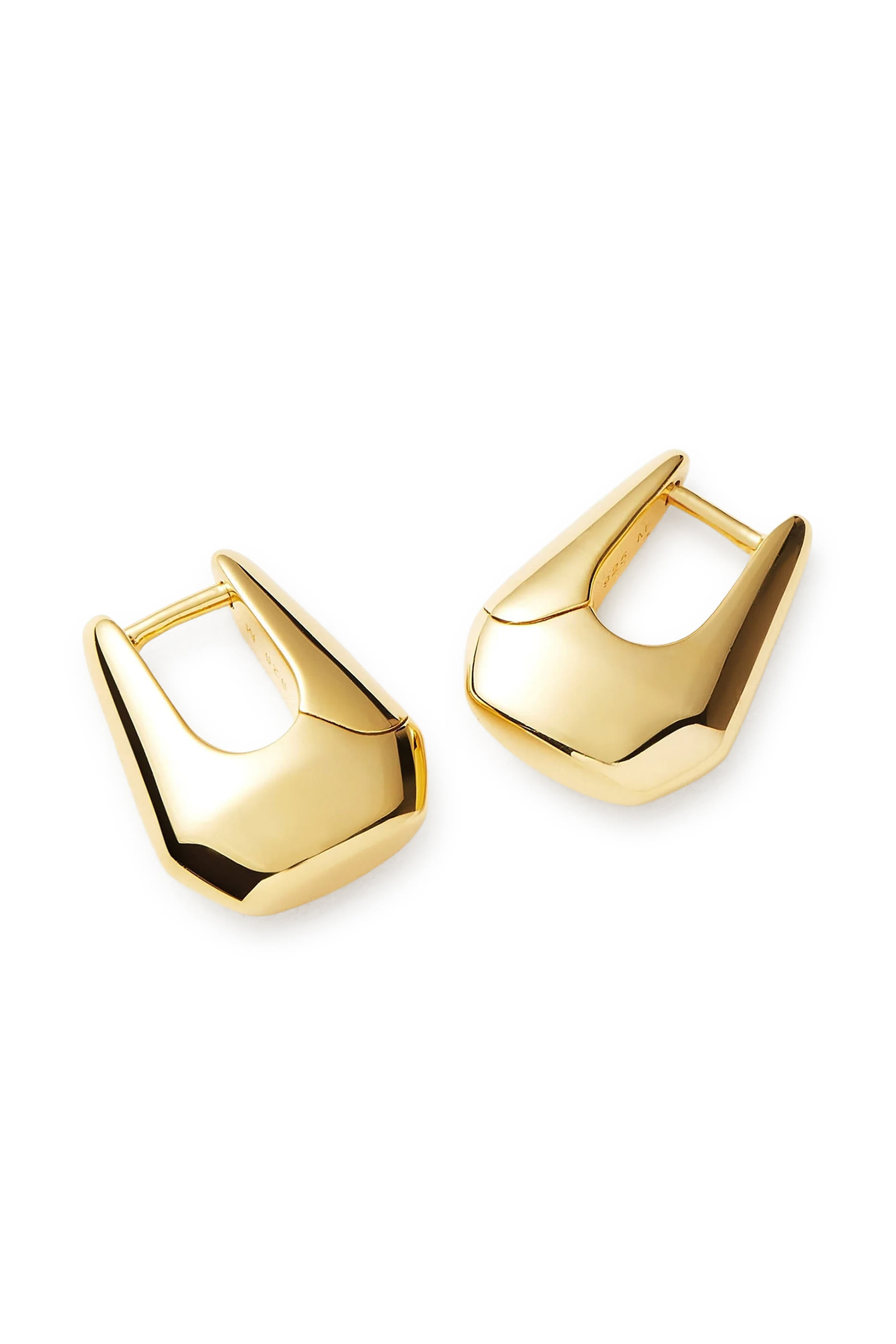 Lucy Williams Mini Graduated Hoops, 18K Gold Plated Vermeil on Sterling Silver