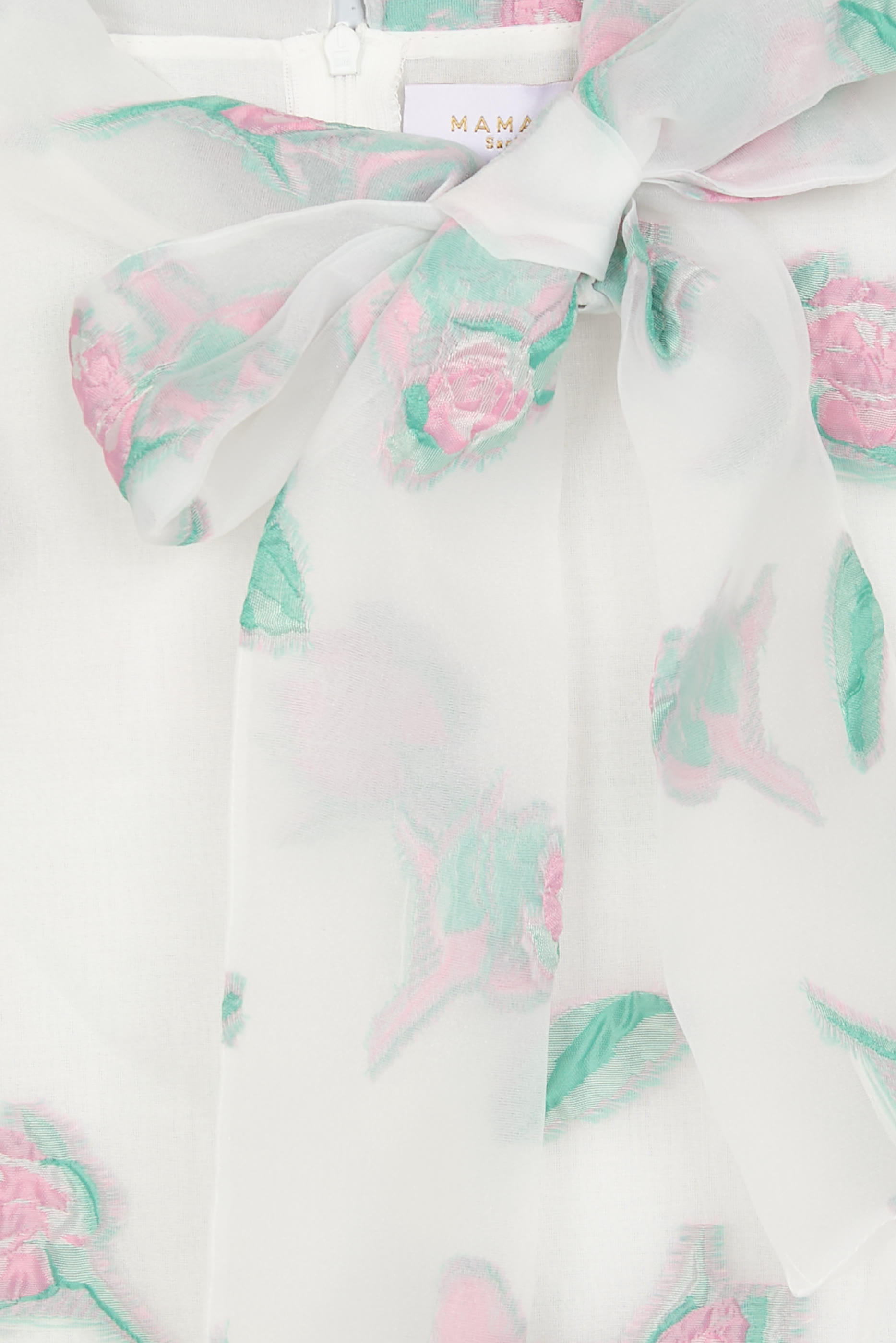 Kids Floral Pussy-Bow Blouse