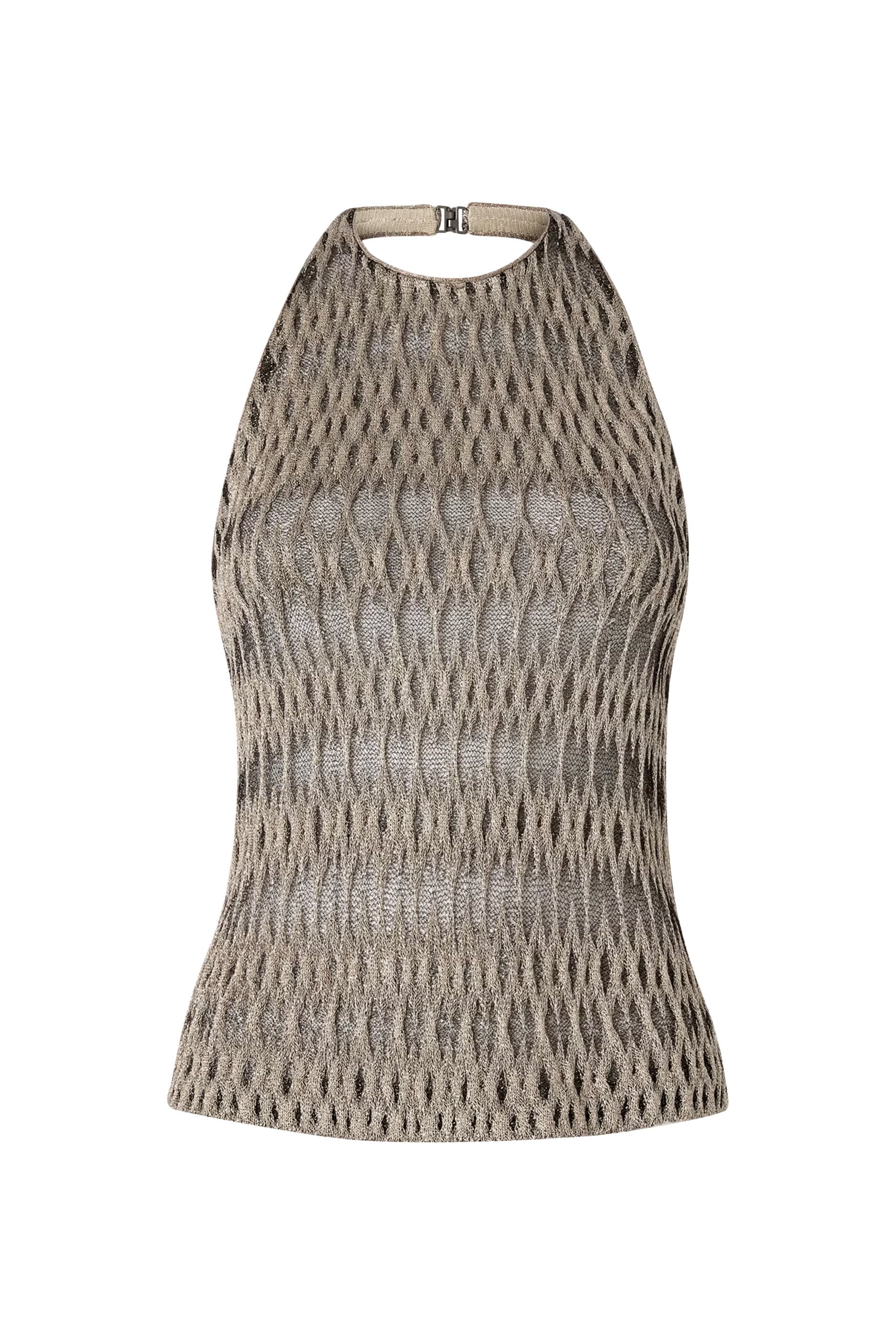 3D Diamond Mixed Viscose Top