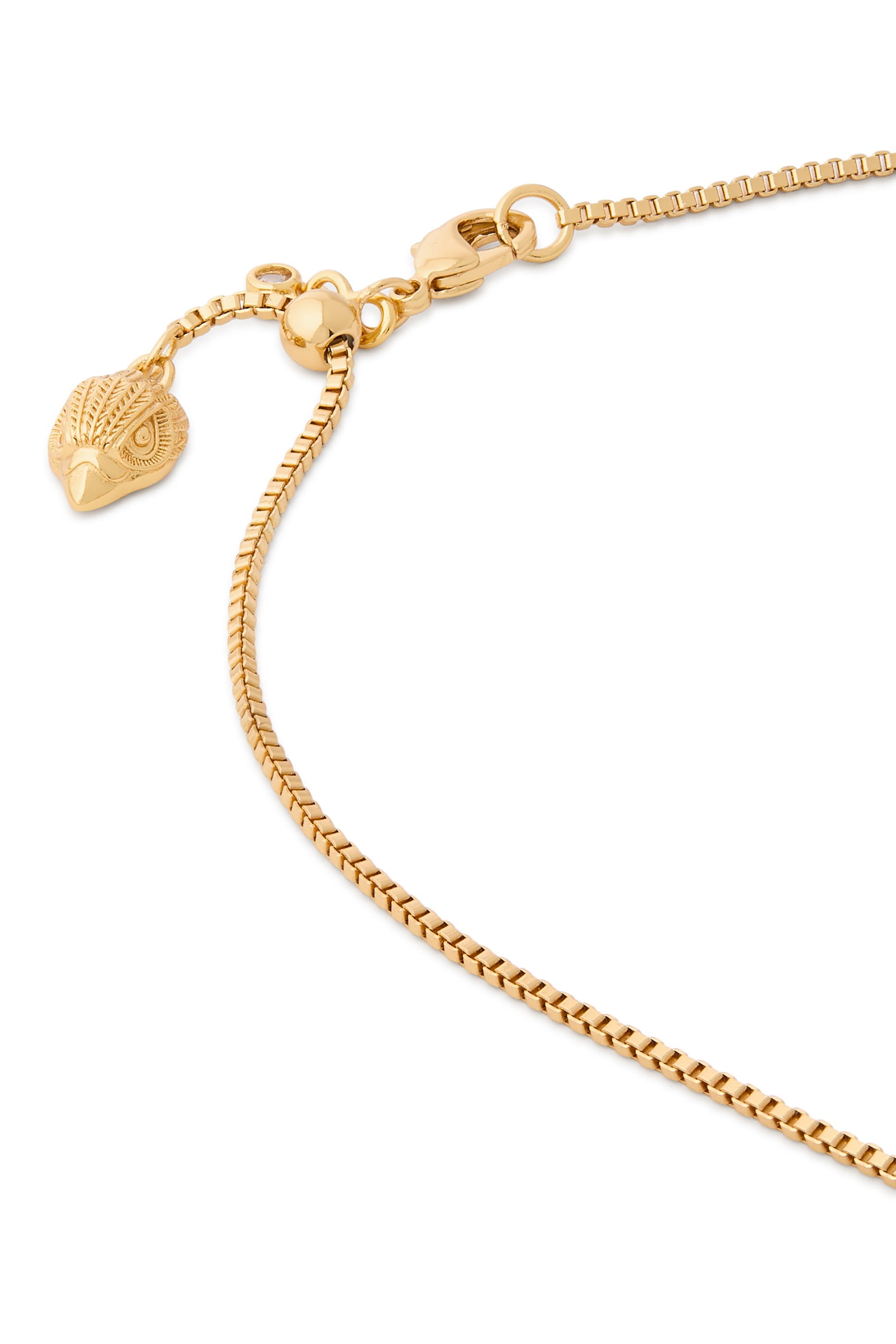 Mum Pendant, Brass & Cubic Zirconia