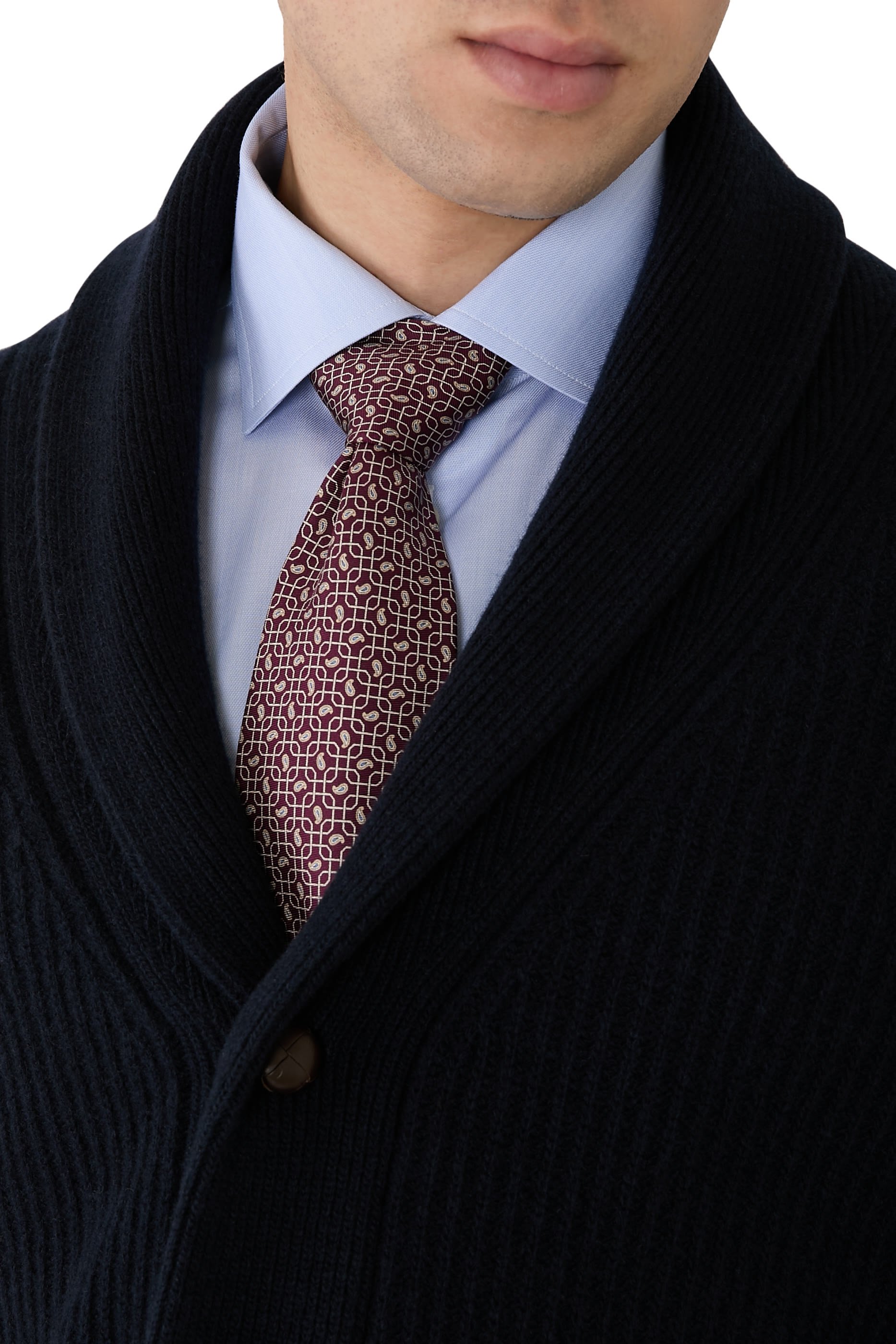  Paisley Print Silk Tie