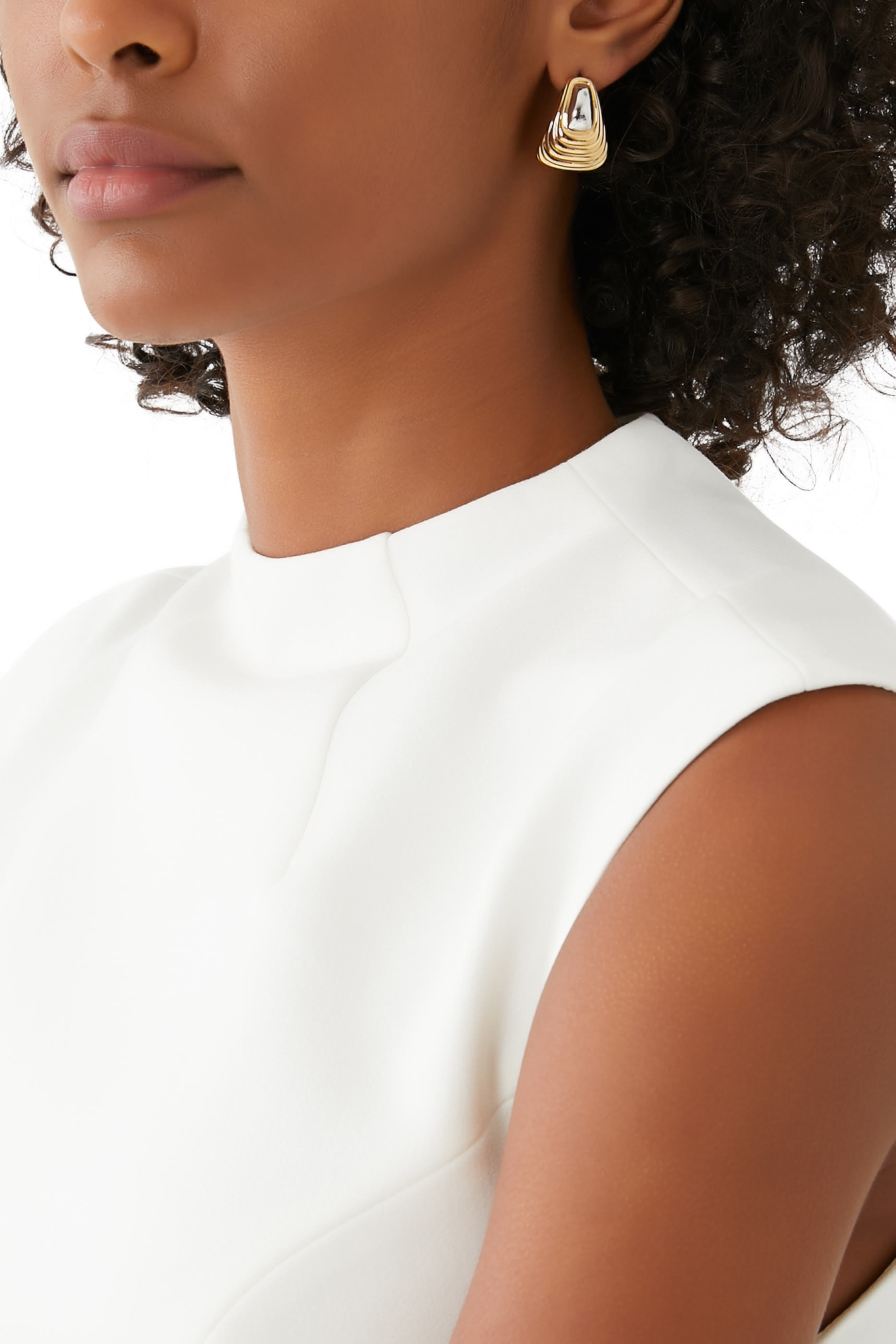 Ridge Oversized Stud Earrings