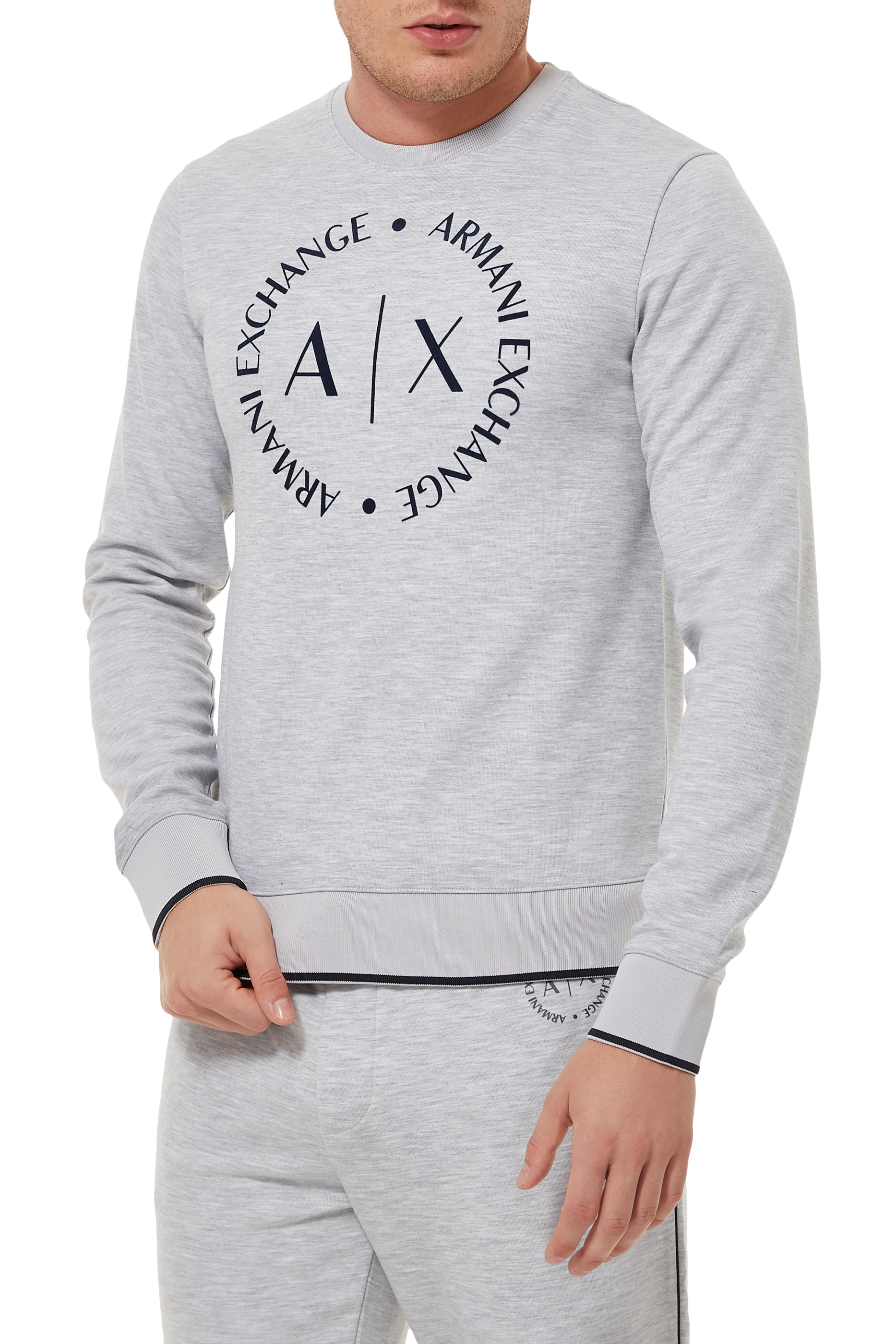 Buy Armani Exchange Circle Logo Sweatshirt for Mens | Bloomingdale's KSA