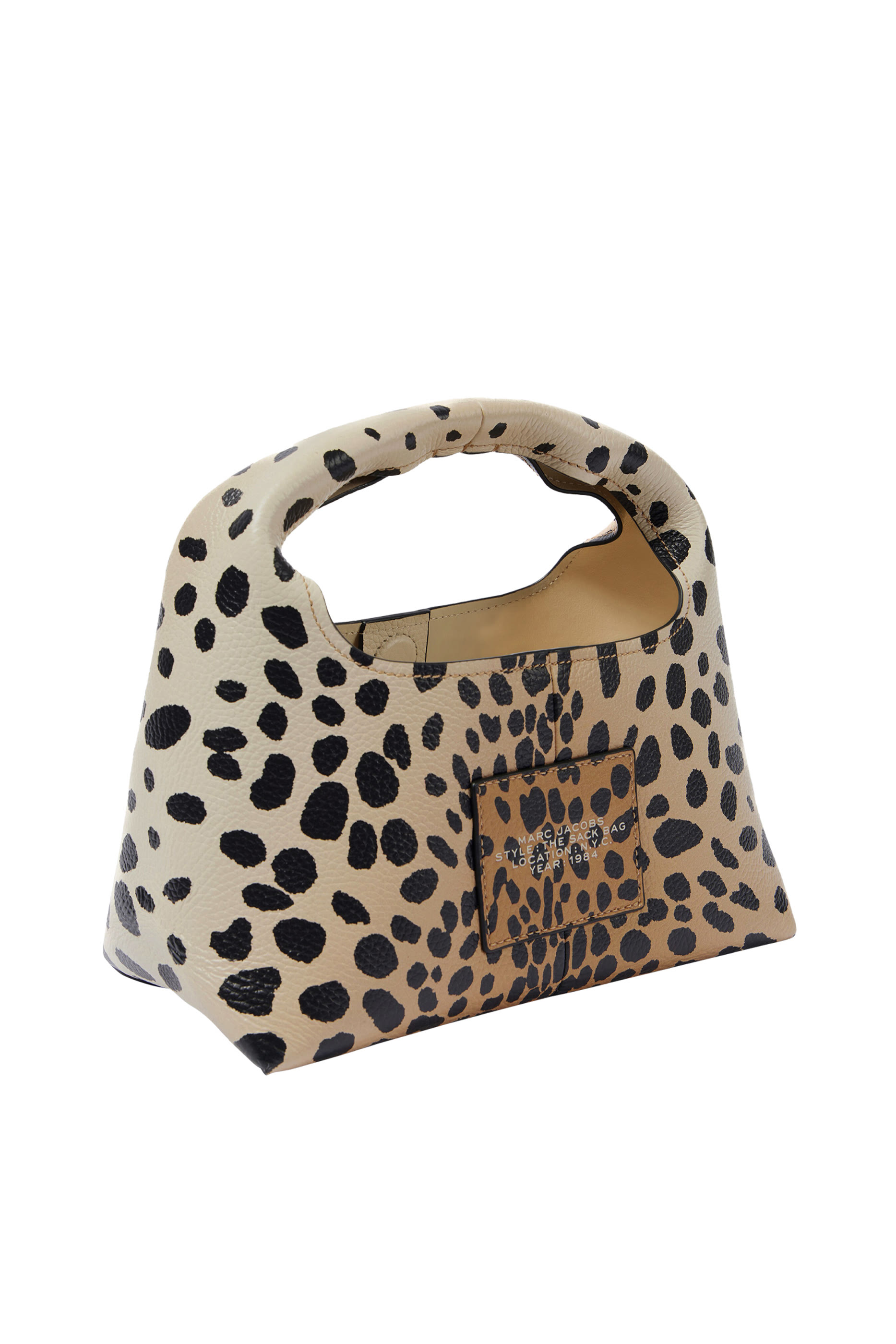 The Cheetah Leather Mini Sack Bag