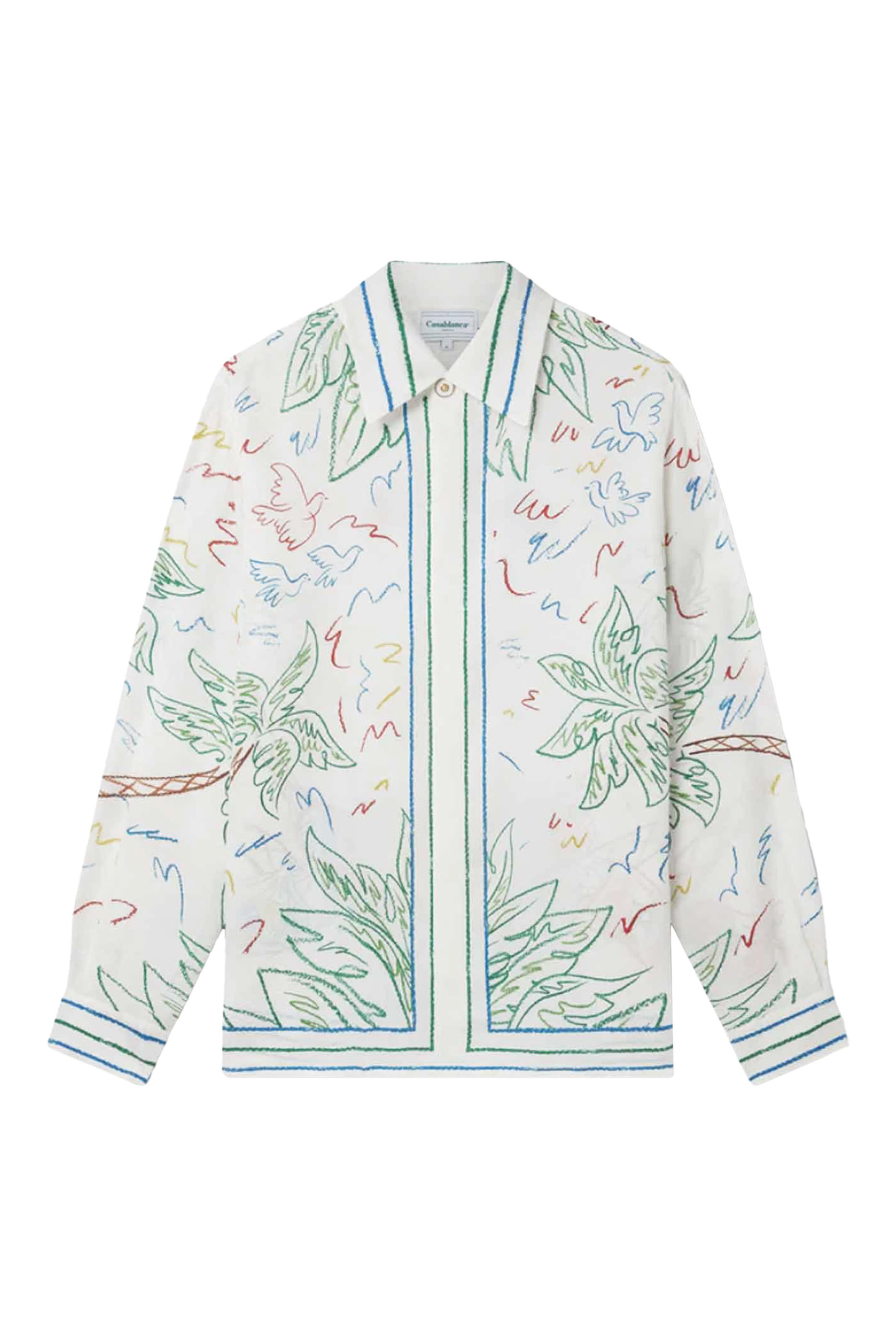 Cuban Collar Long Sleeve Shirt