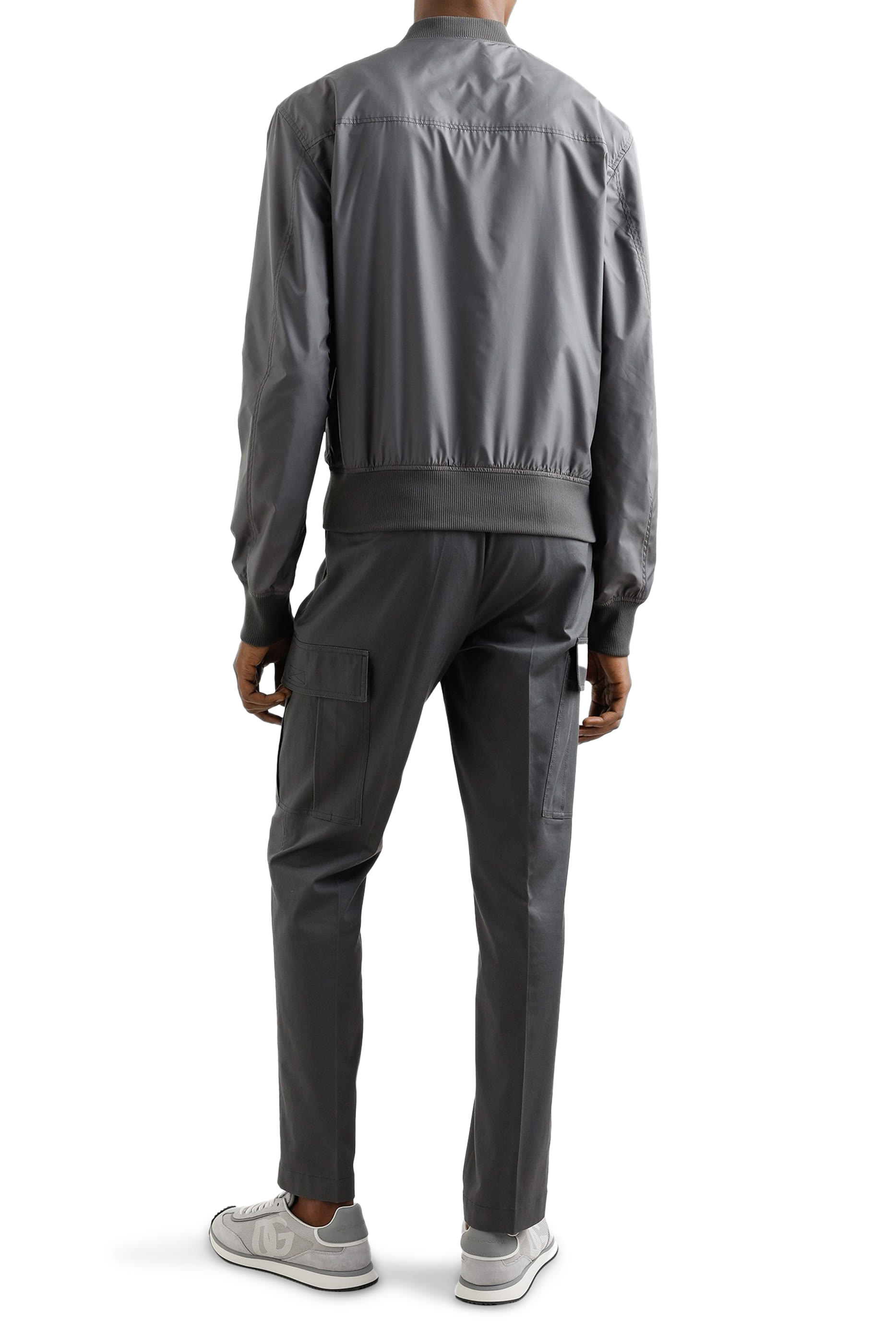 Logo Tag Technical Fabric Bomber Jacket