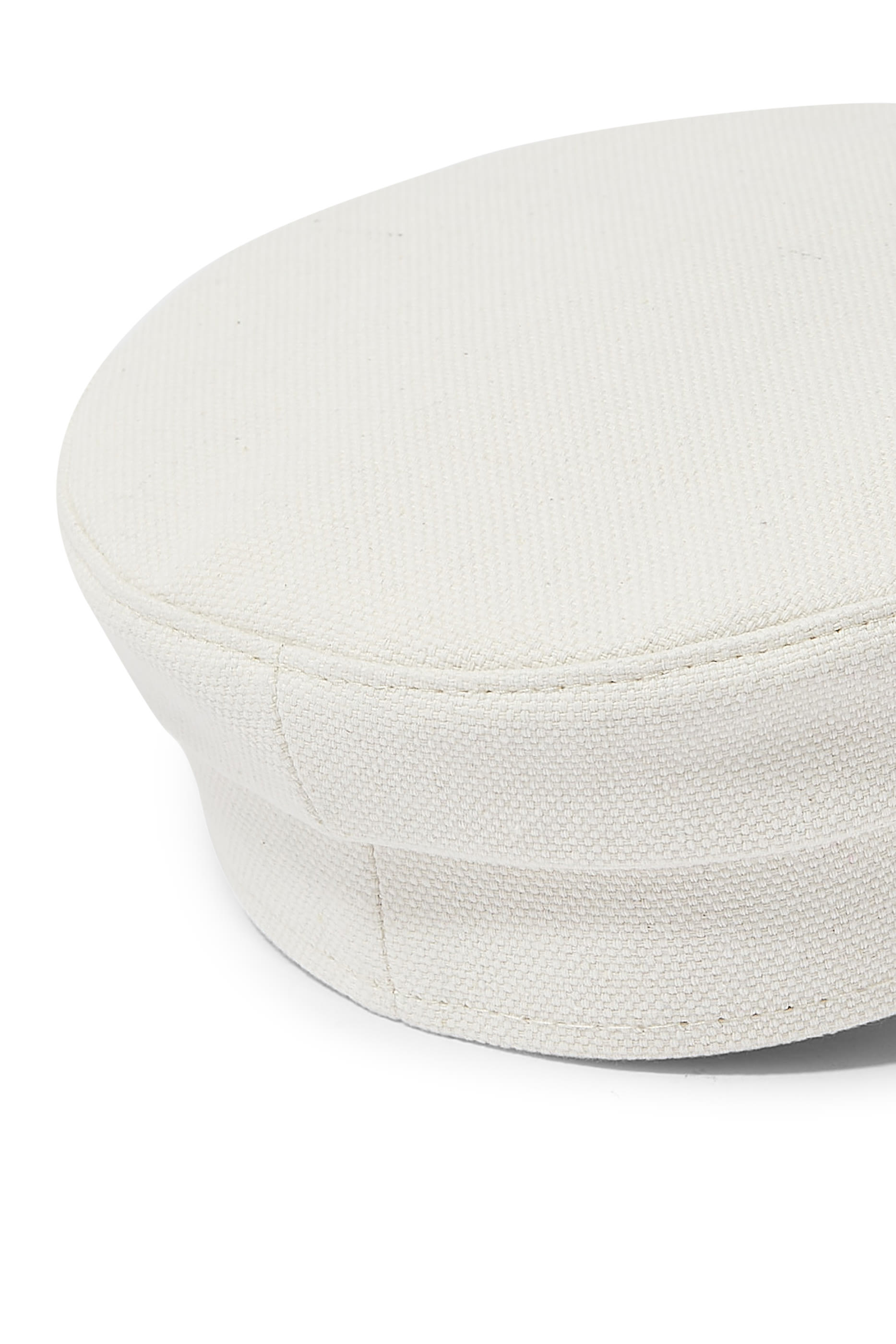 Monogram-Embellished Fringed Baker Boy Cap