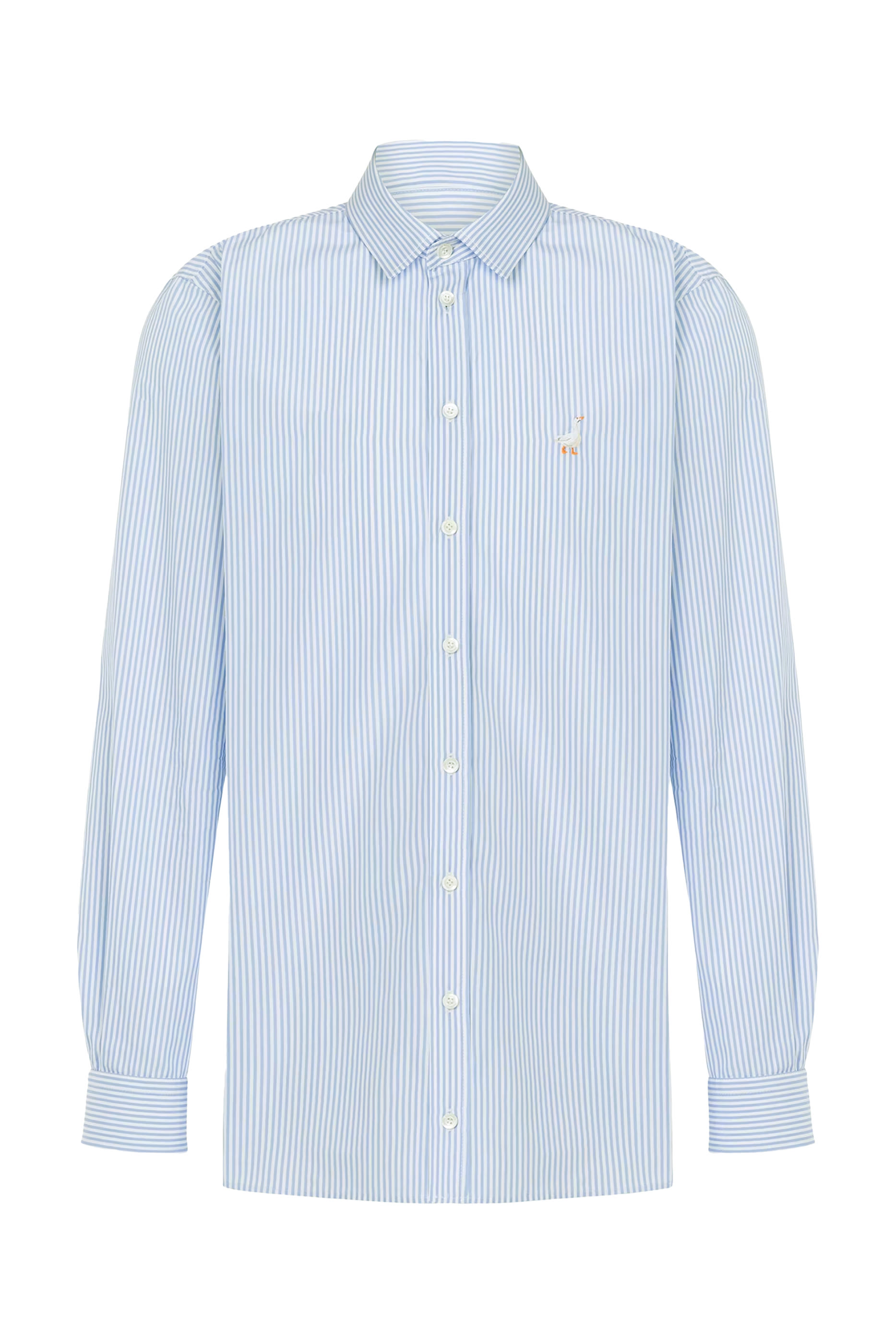 Goose Embroidery Poplin Shirt