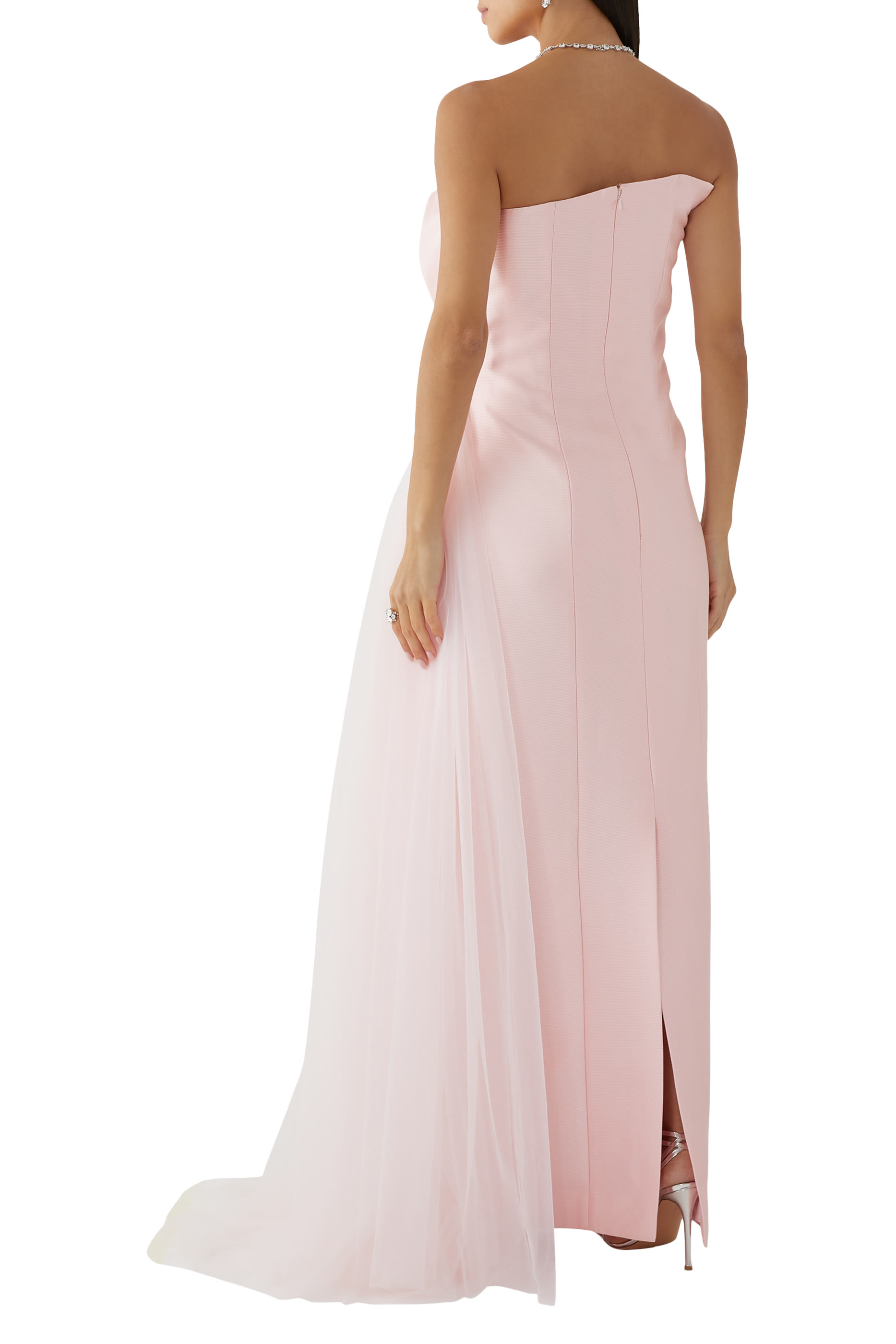 Strapless Asymmetric Gown