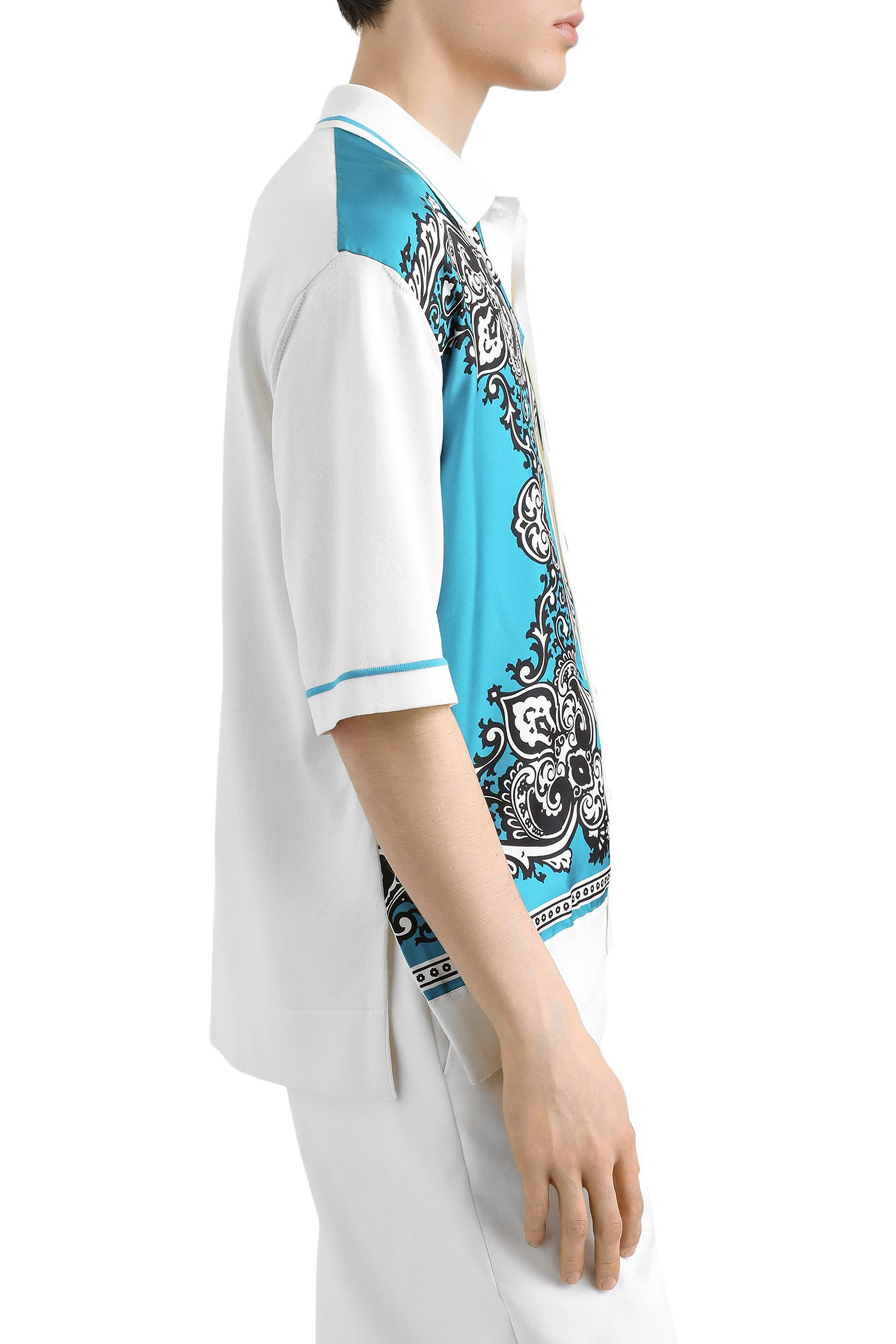 Bandanna Print Silk & Cotton Shirt