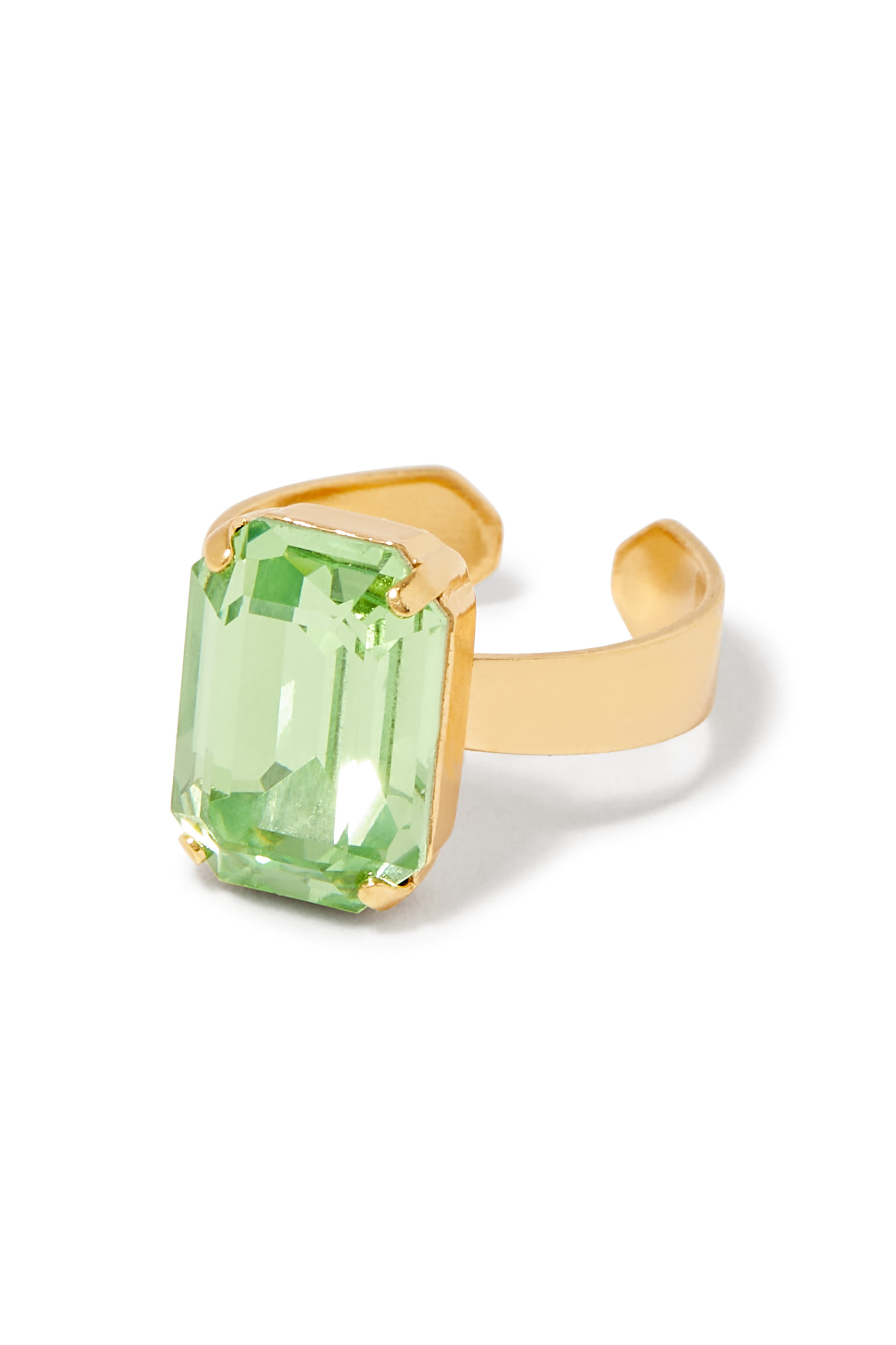 Lydia Ring, 18k Gold-Plated Metal & Swarovski Crystal