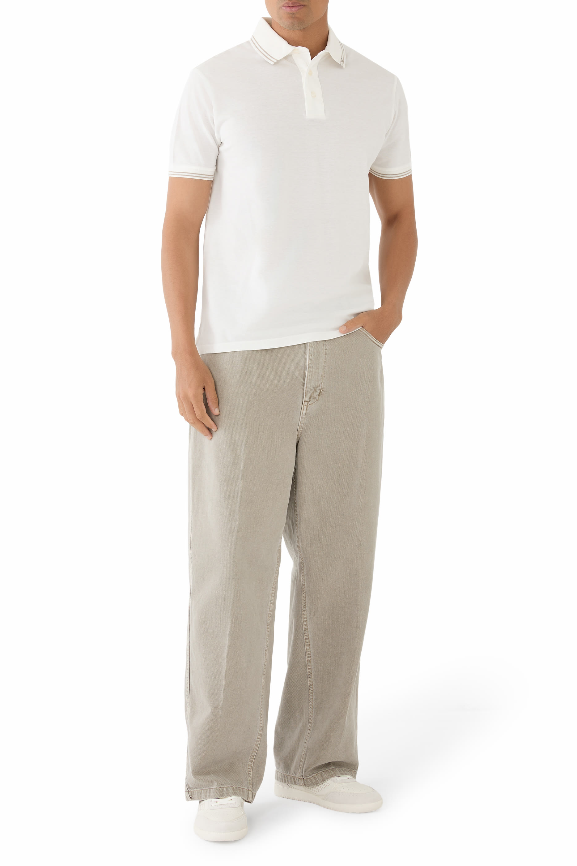 Micro Eagle Jersey Polo Shirt