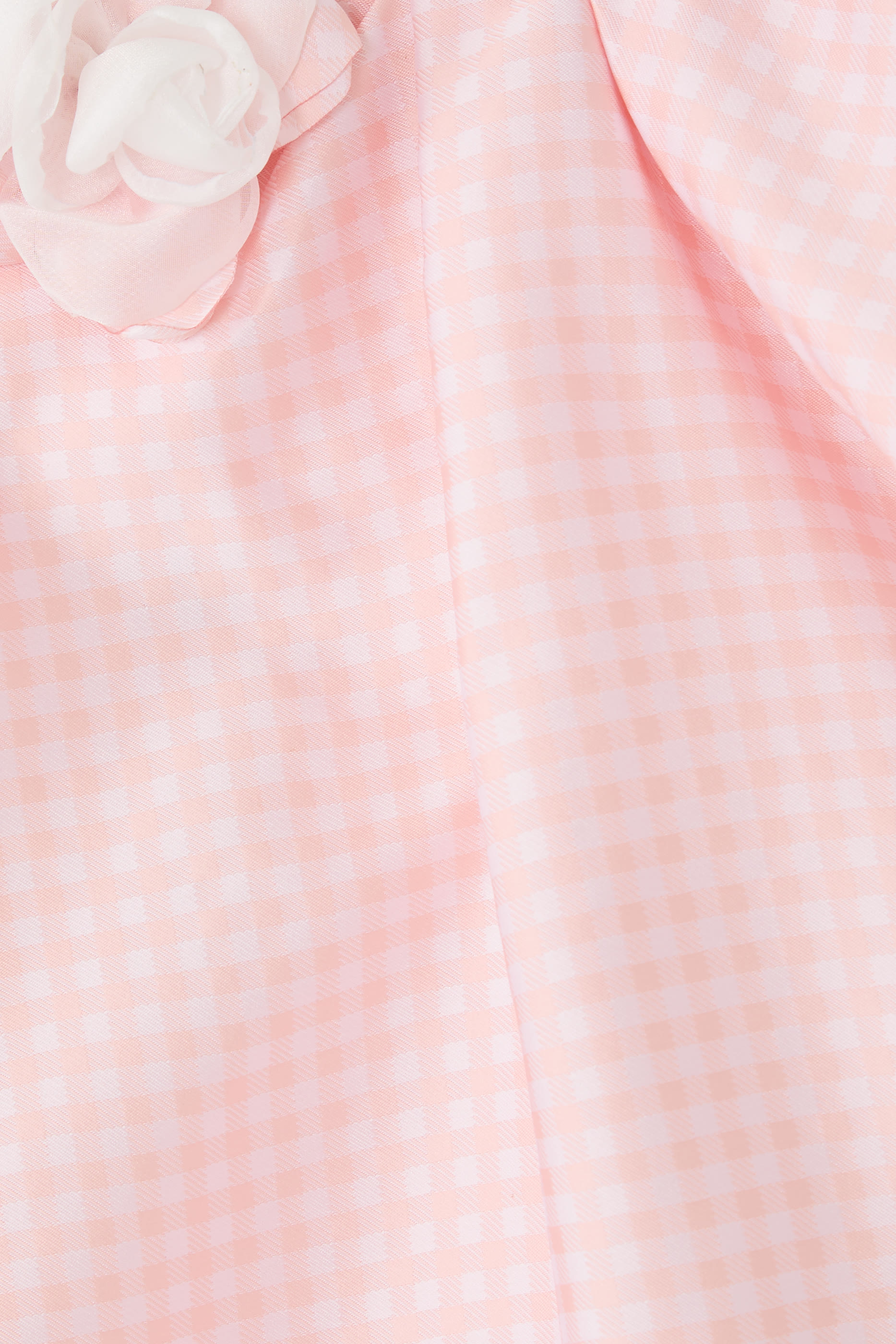 Kids Volant Sleeve Vichy Dress