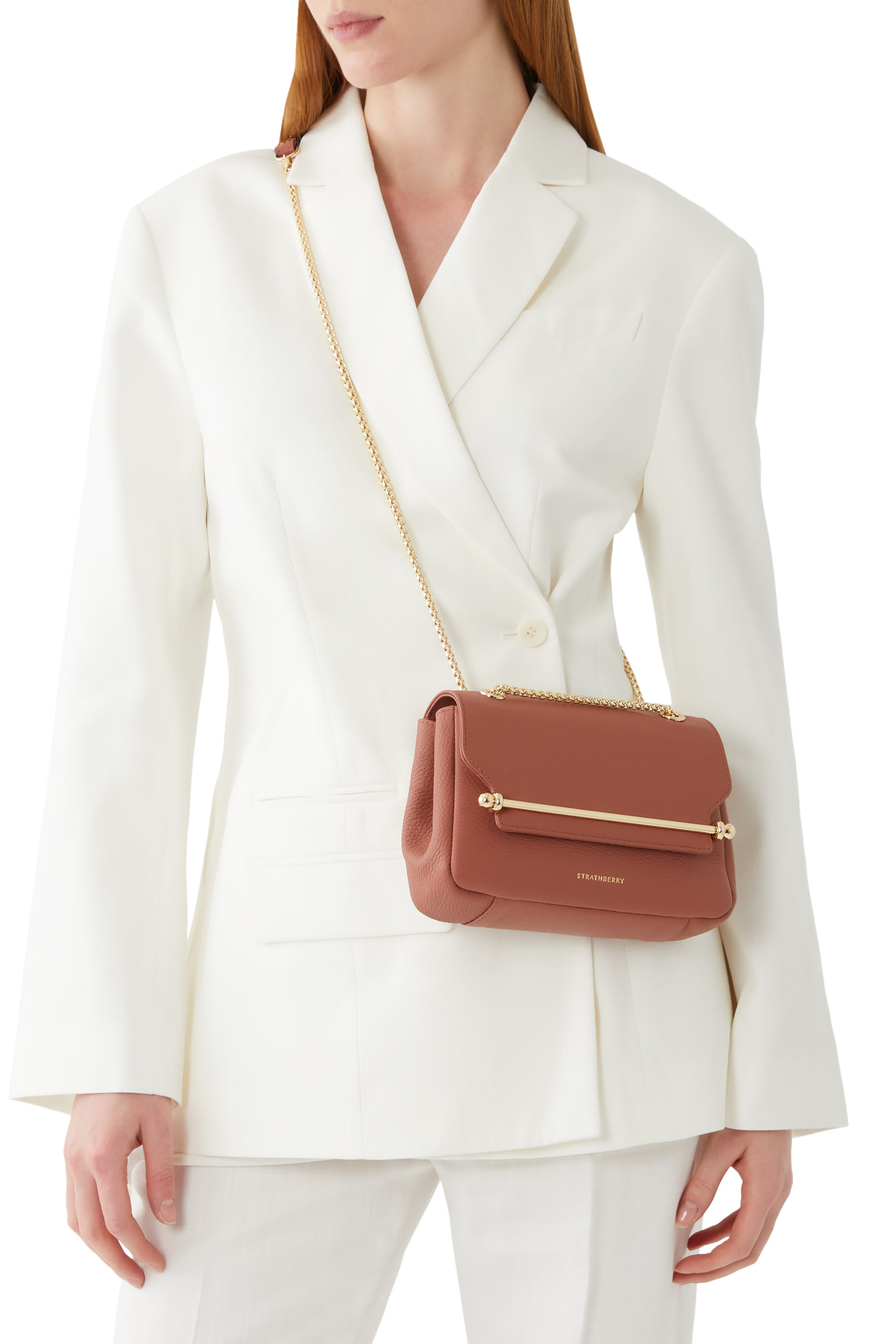 East/West Mini Crossbody Leather Mini Handbag