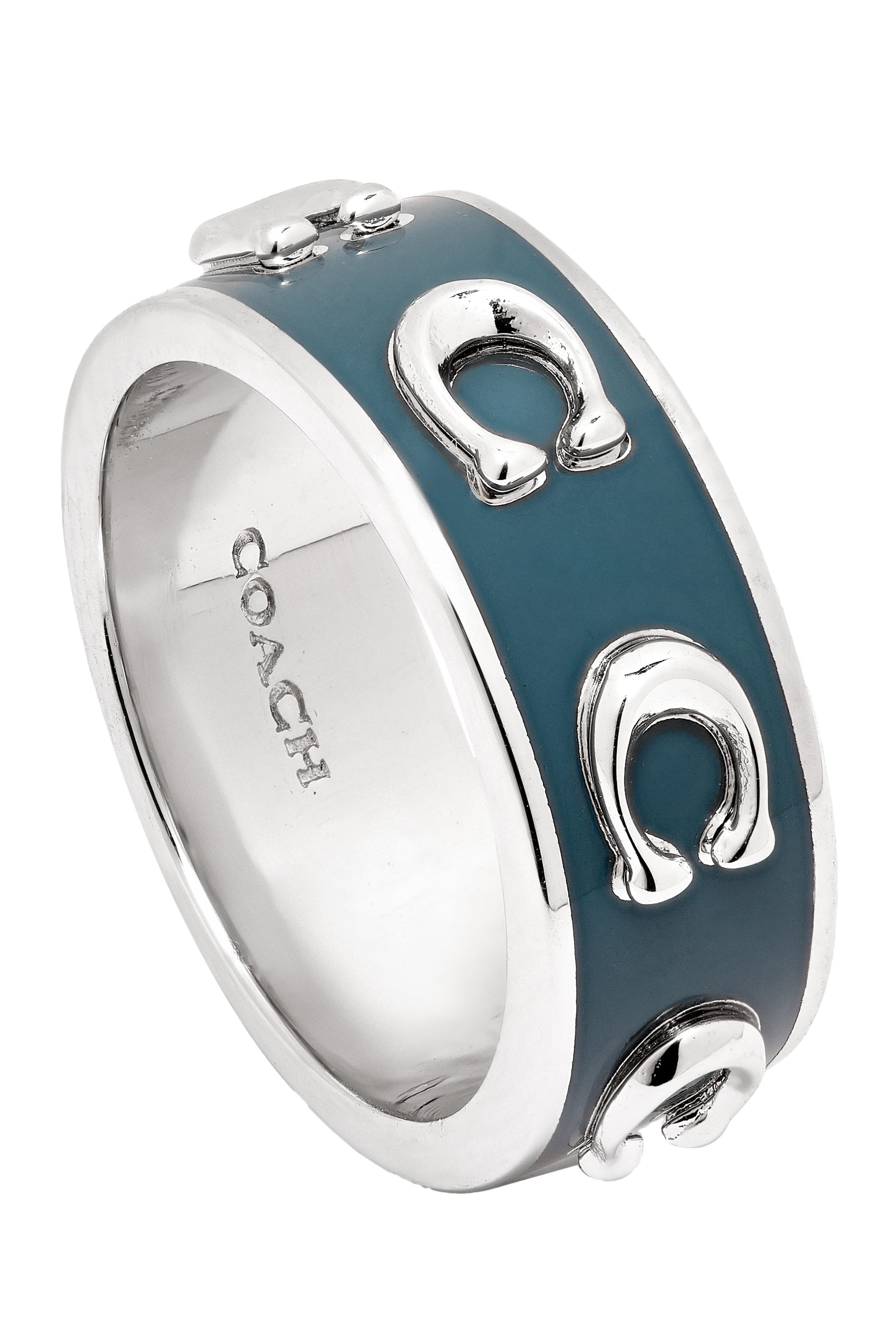 Signature C Enamel Band Ring