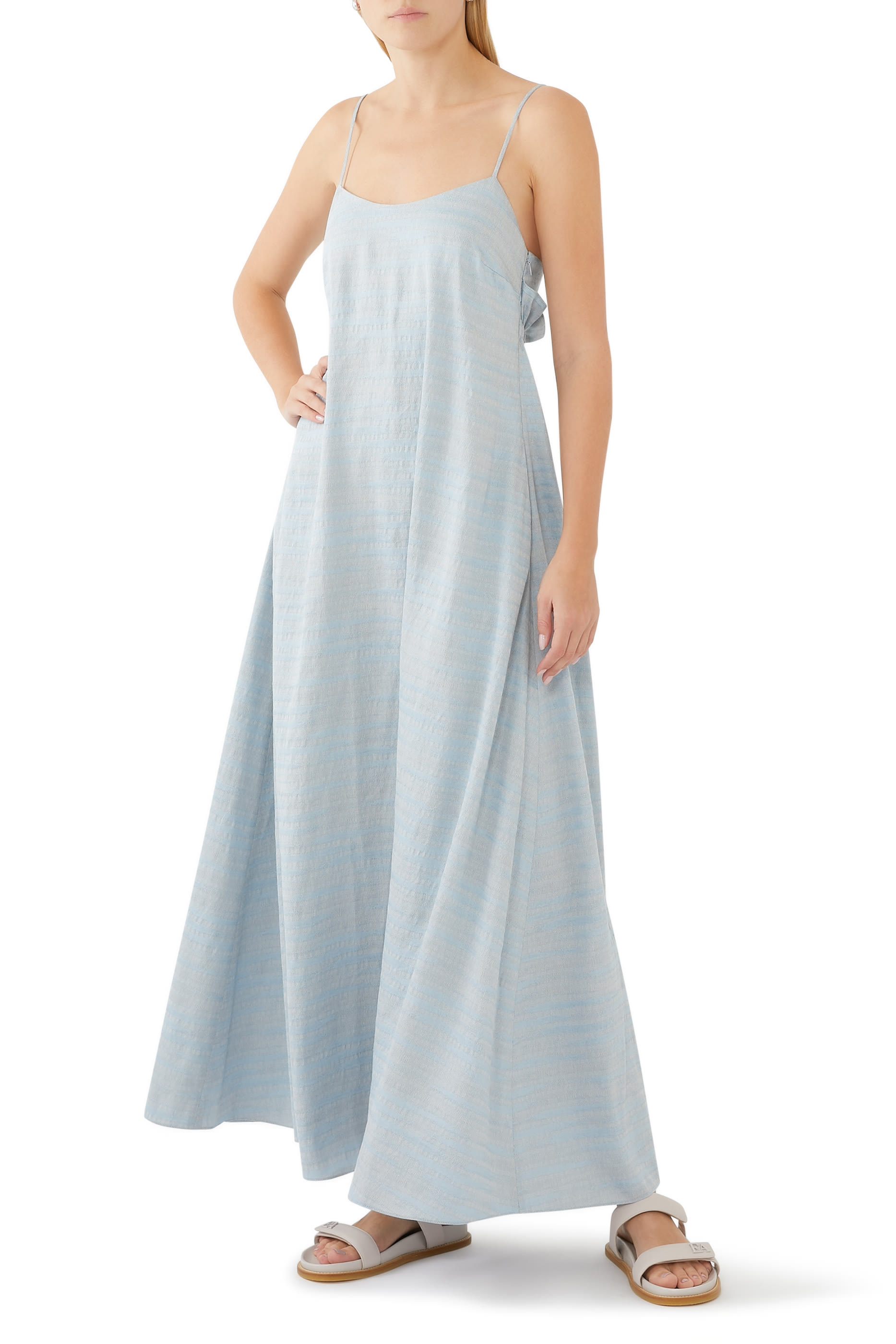 Icon Linen-Blend Maxi Dress