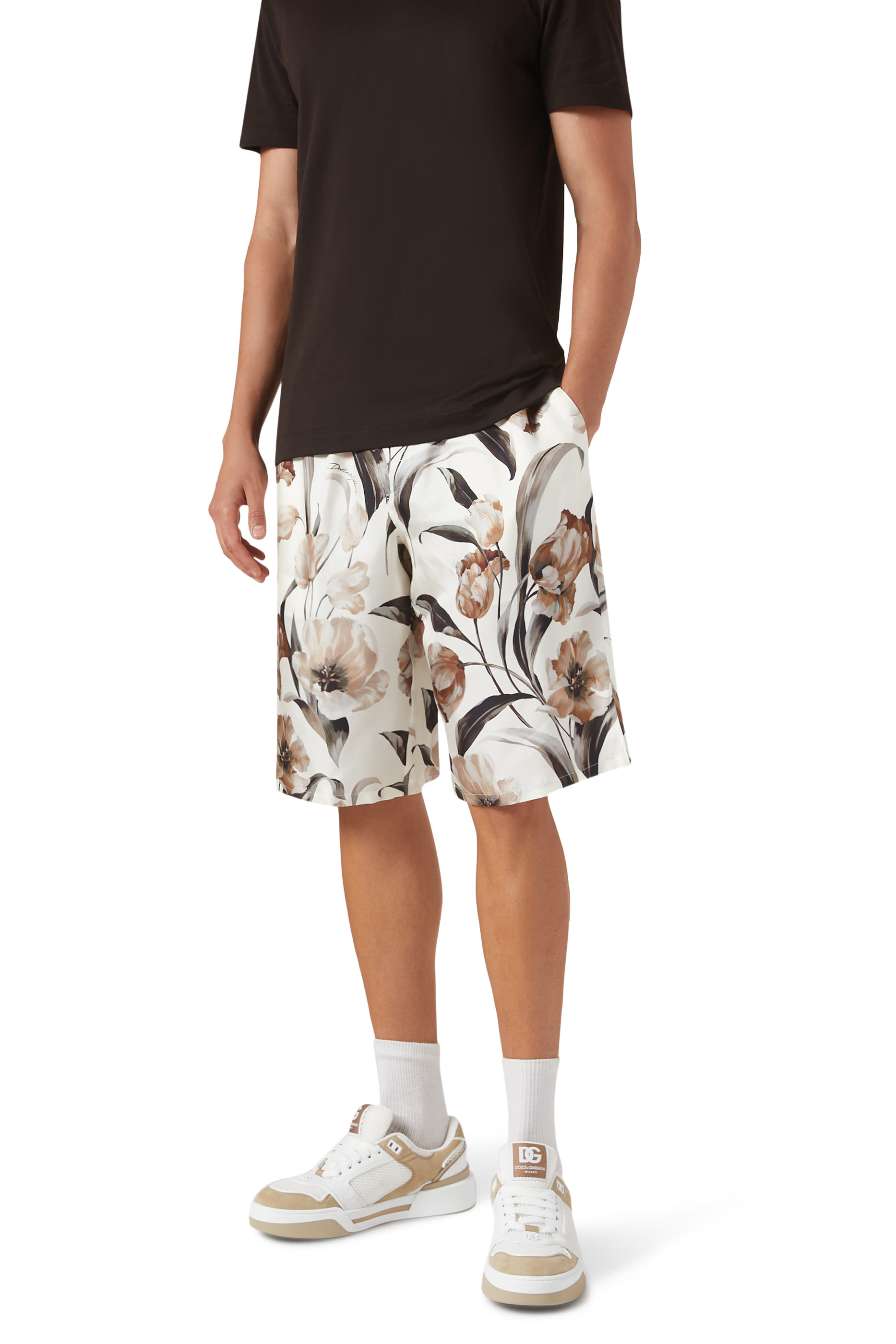 New Roma Mixed-Material Sneakers