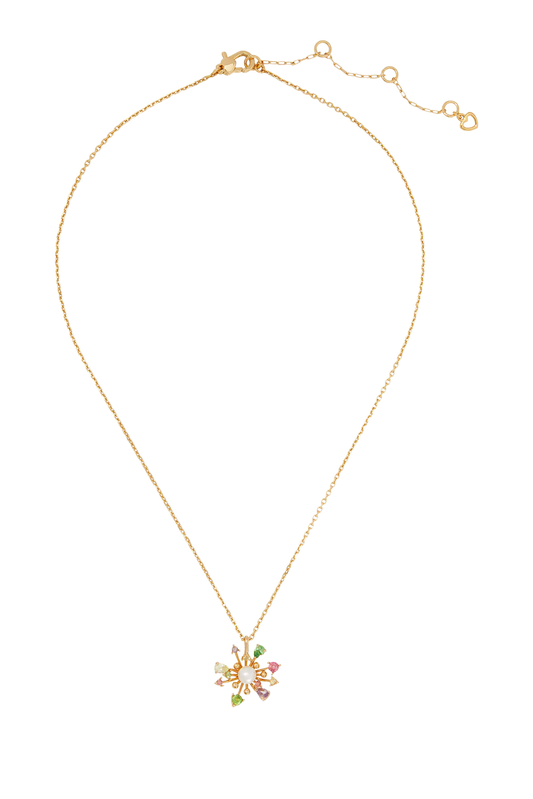 Bloom in Color Mini Pendant, Plated Metal & Cubic Zirconia