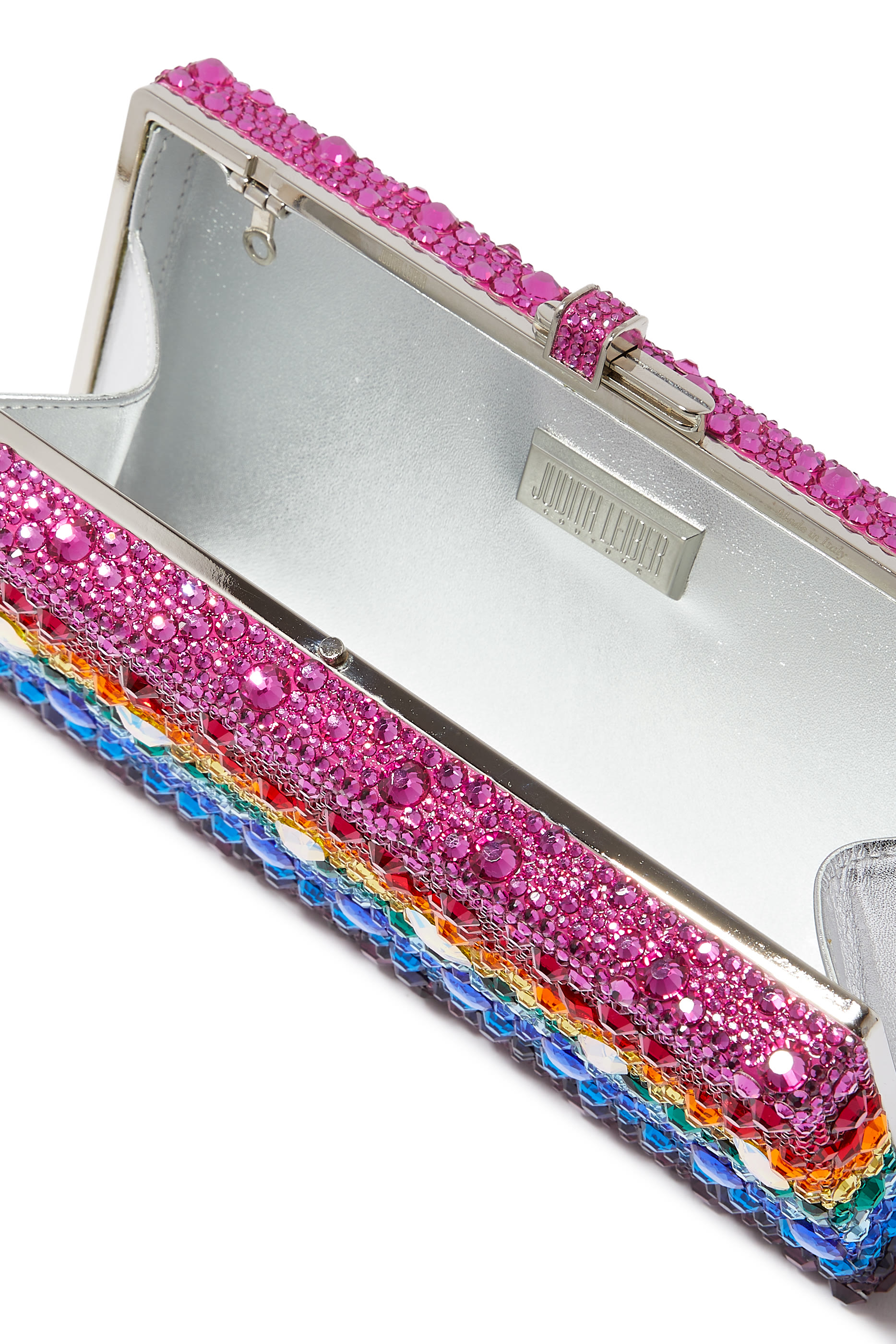 Jeweled Sleek Rectangle Clutch