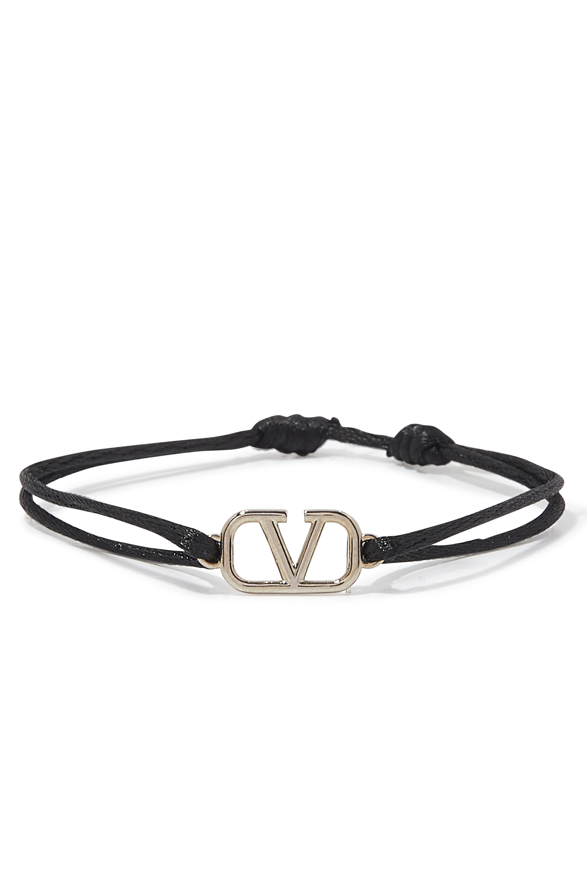 Authentic Valentino Garavani V Logo Curb Bracelet Chunky Heavy