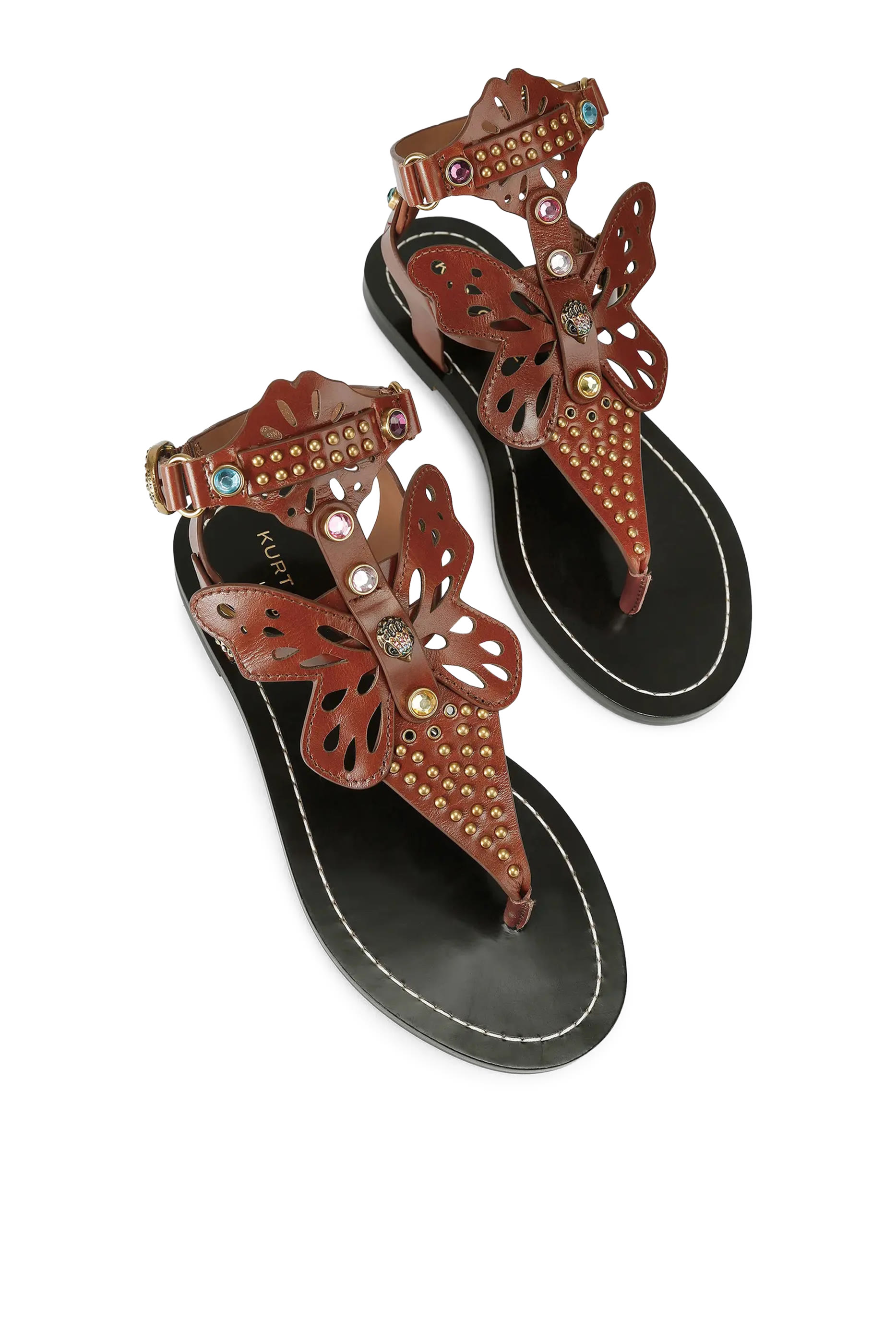 Boho Butterfly Gladiator Flats
