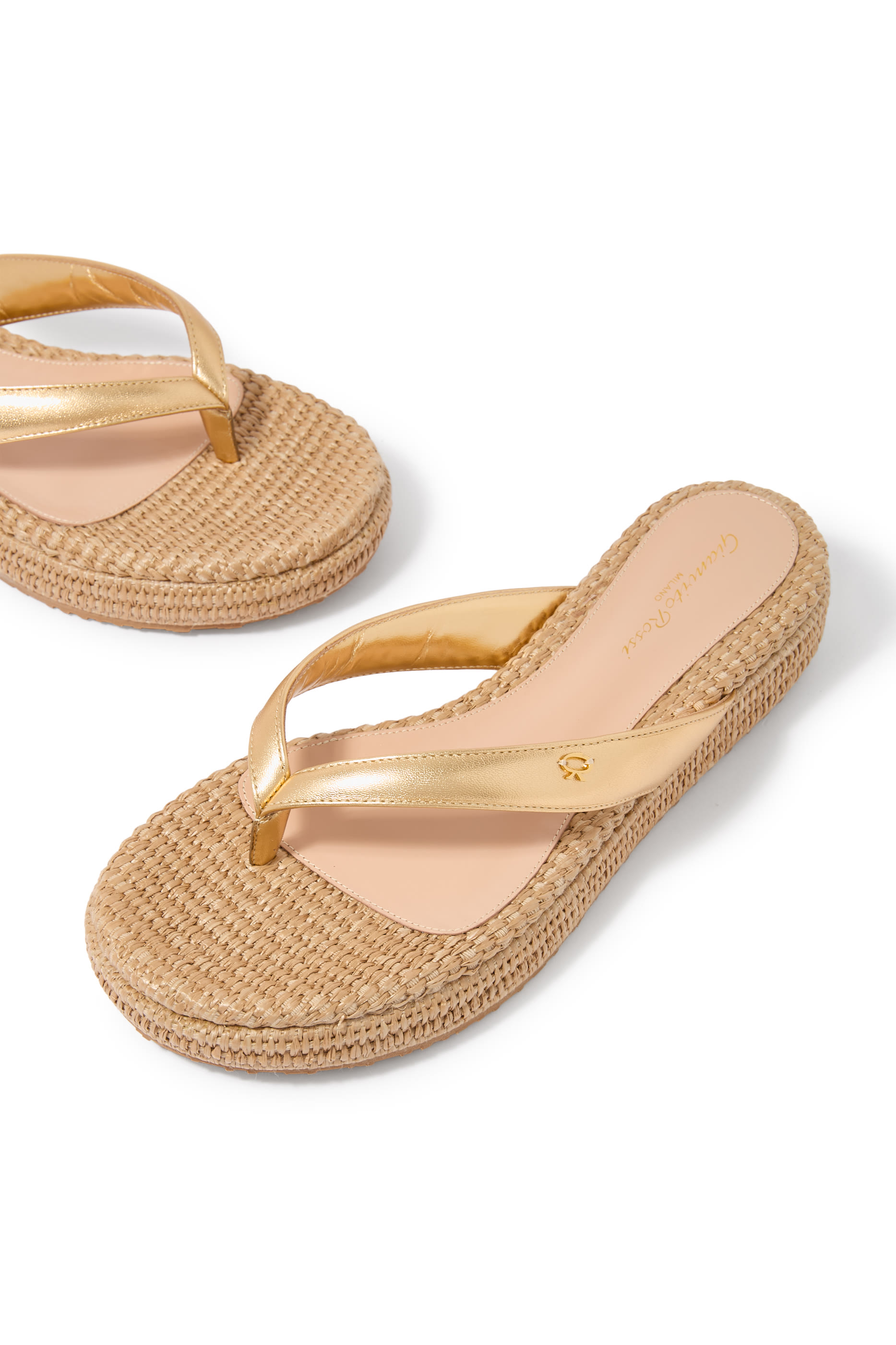 Tahiti Raffia Thong Sandals