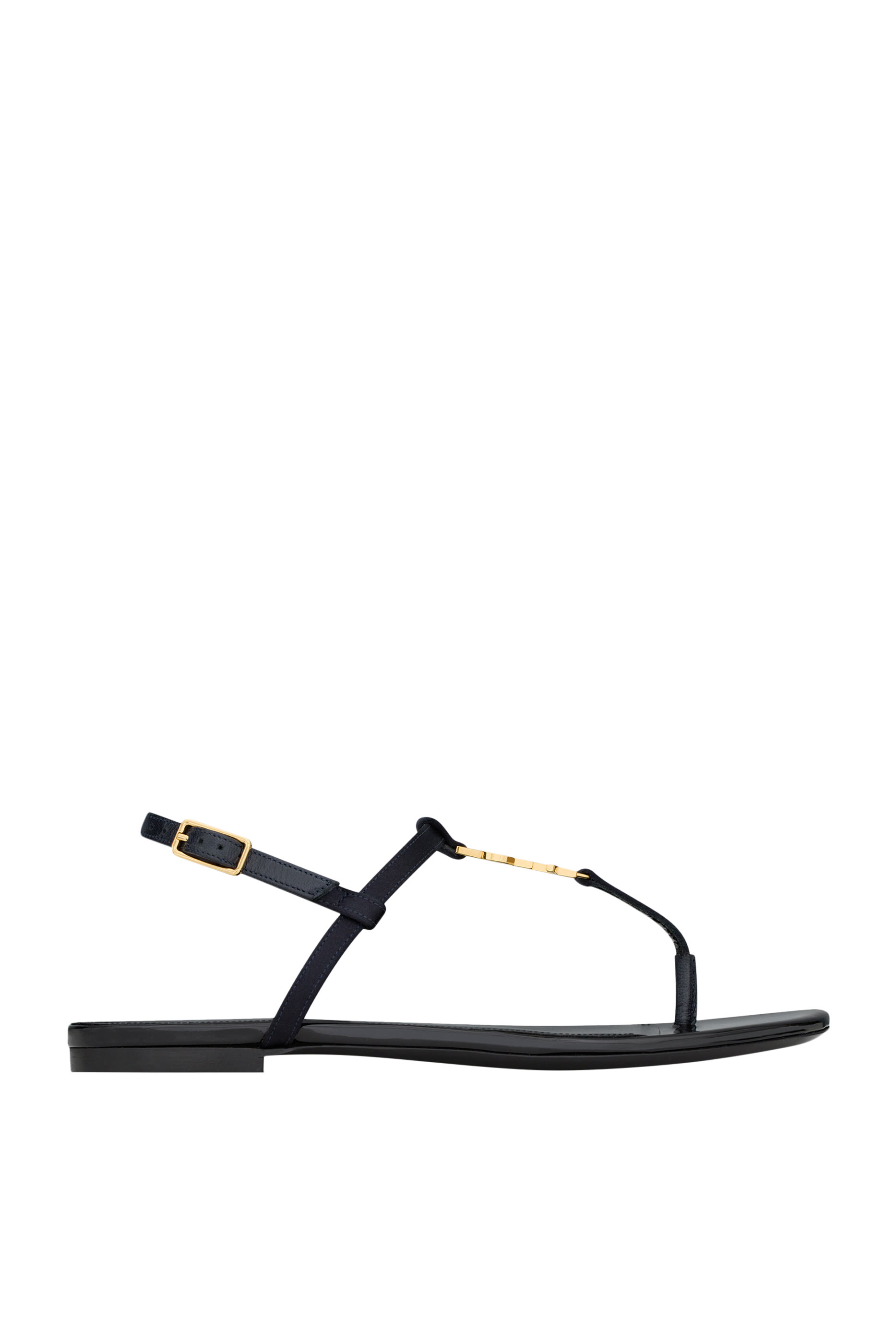 Cassandra Flat Silk Satin Sandals