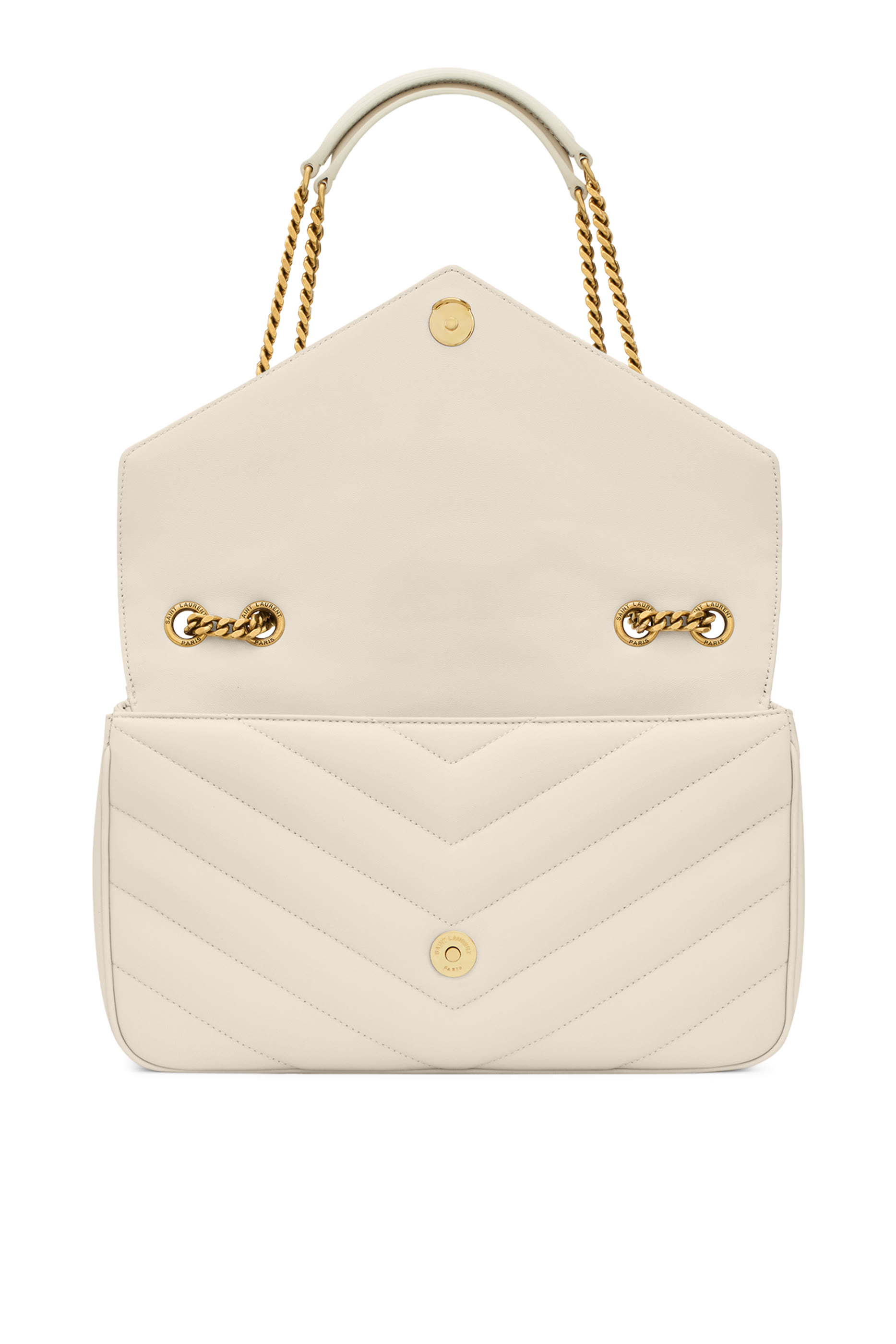  Loulou Medium Chain Bag In Matelass&eacute; Lambskin 