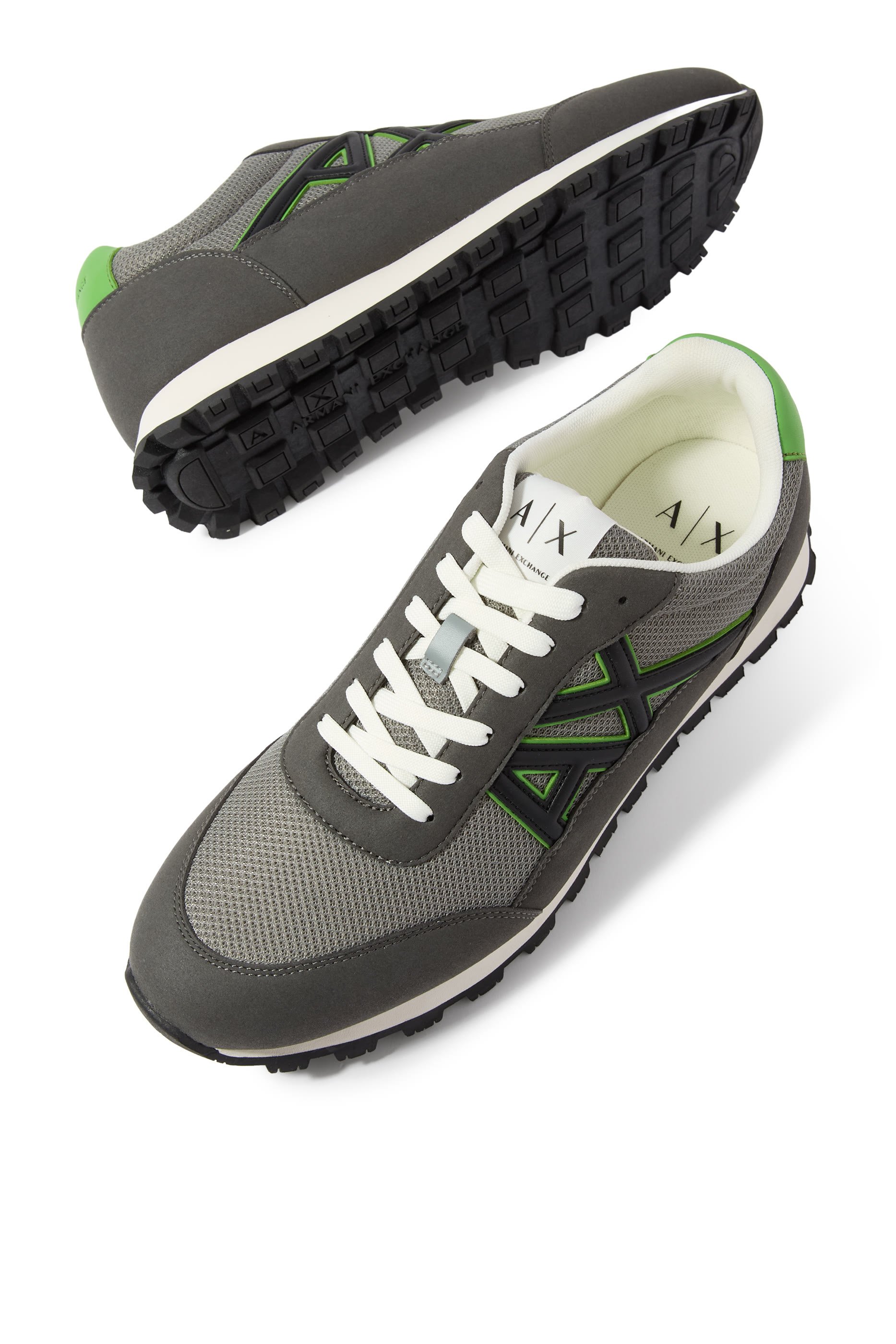 Drop Side AX Logo Low-Top Sneakers