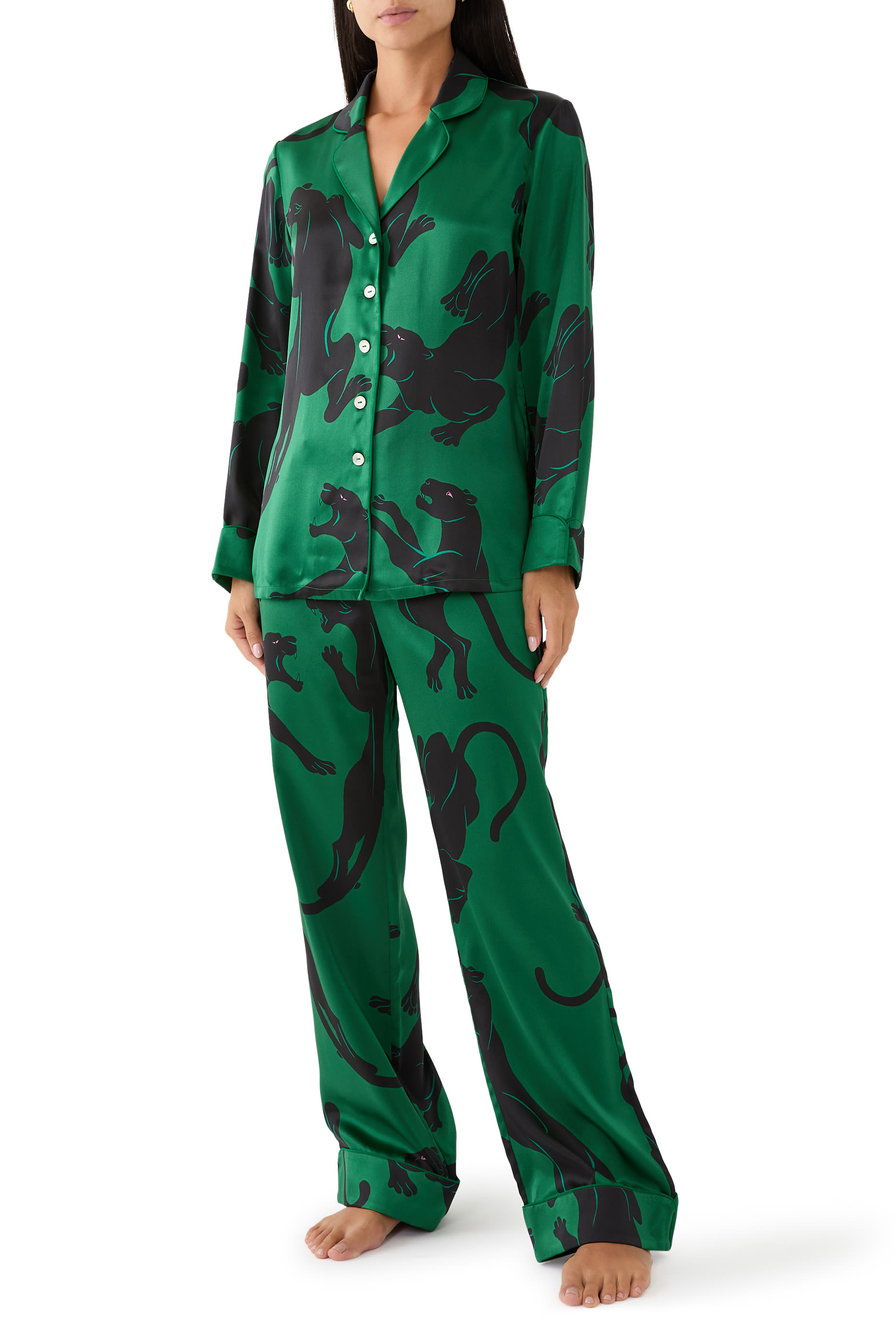 Lila Poiret Panther Pajama Set