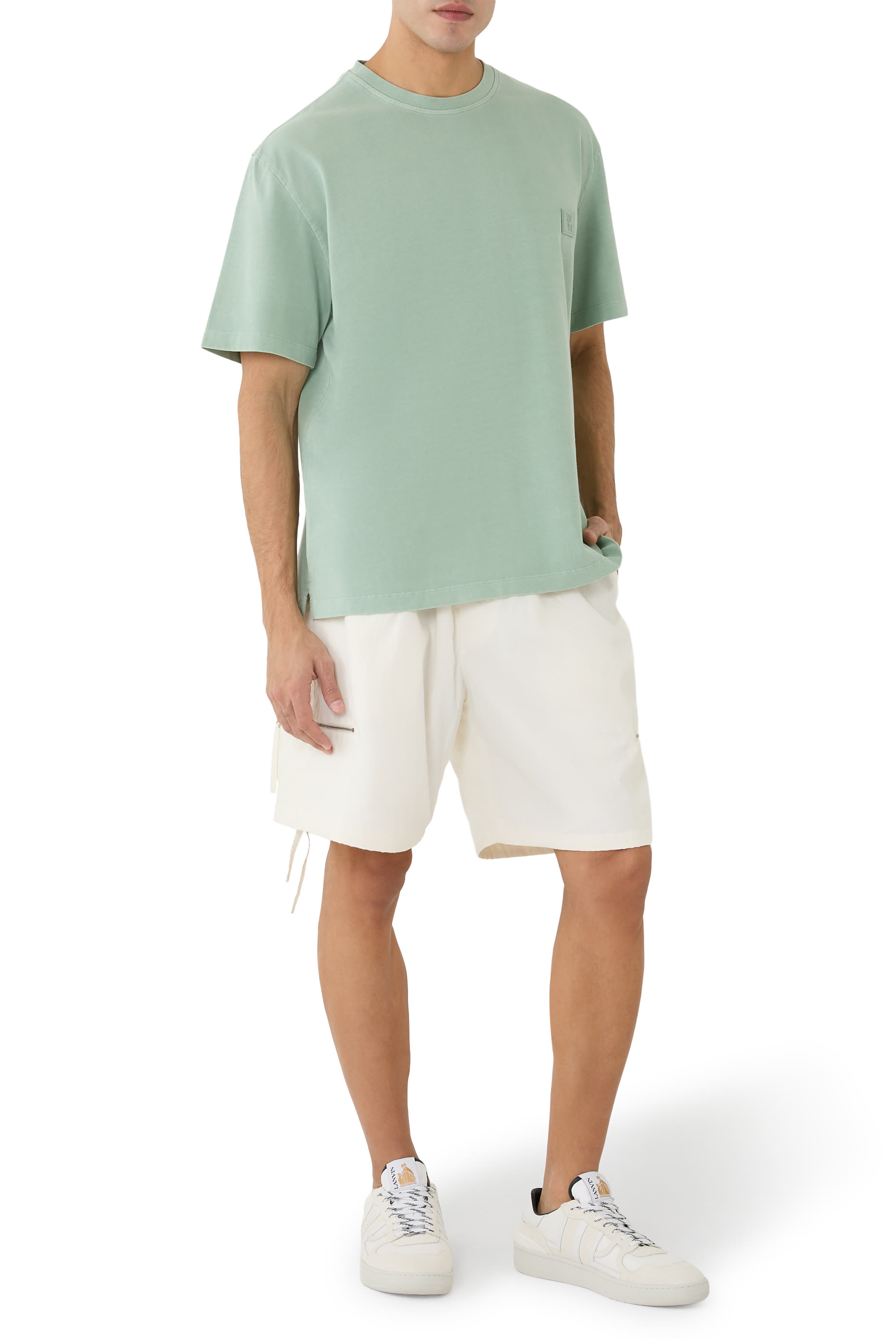 Zip-Pocket Cargo Shorts
