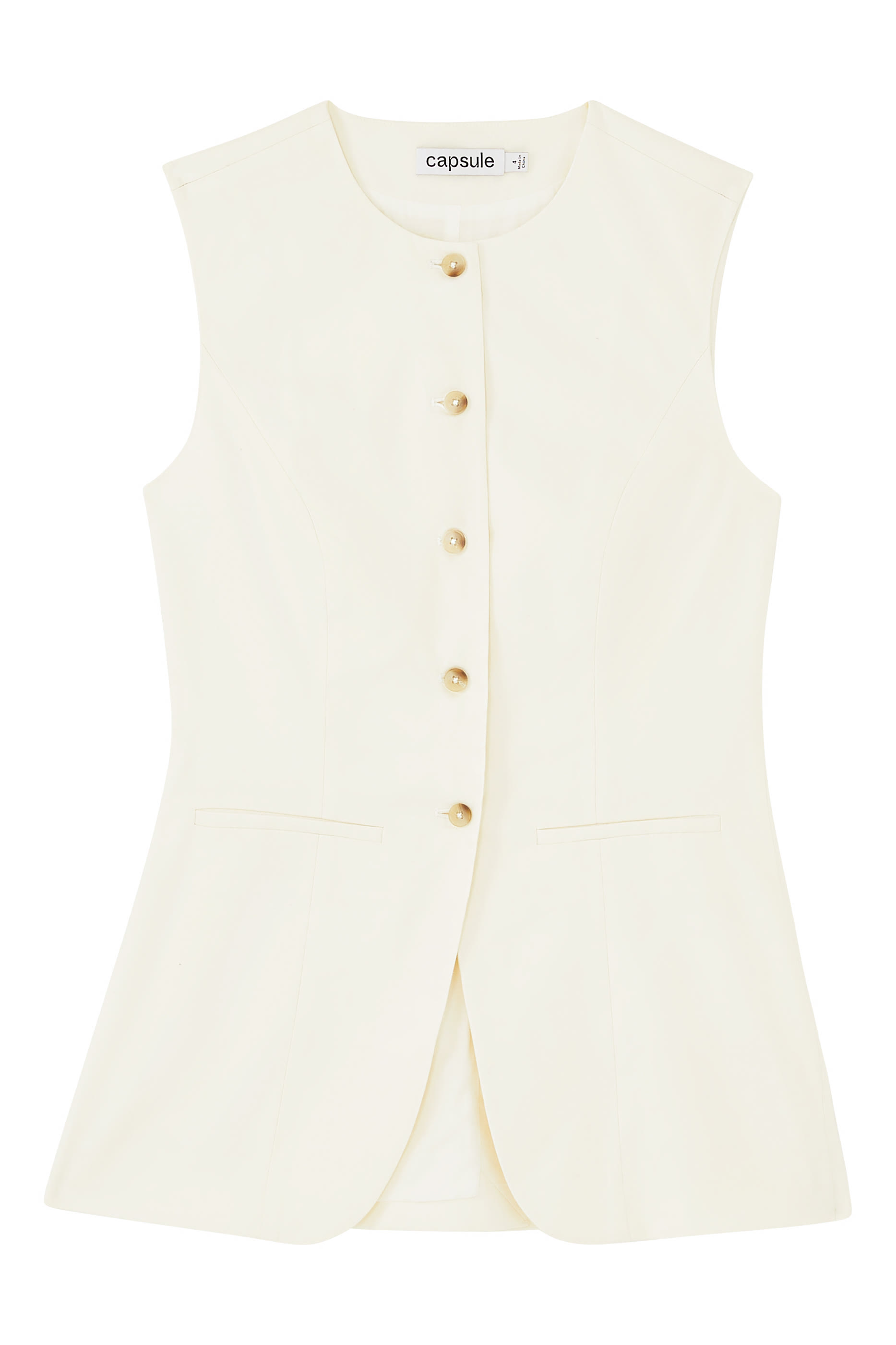 Linen Sleeveless Waistcoat